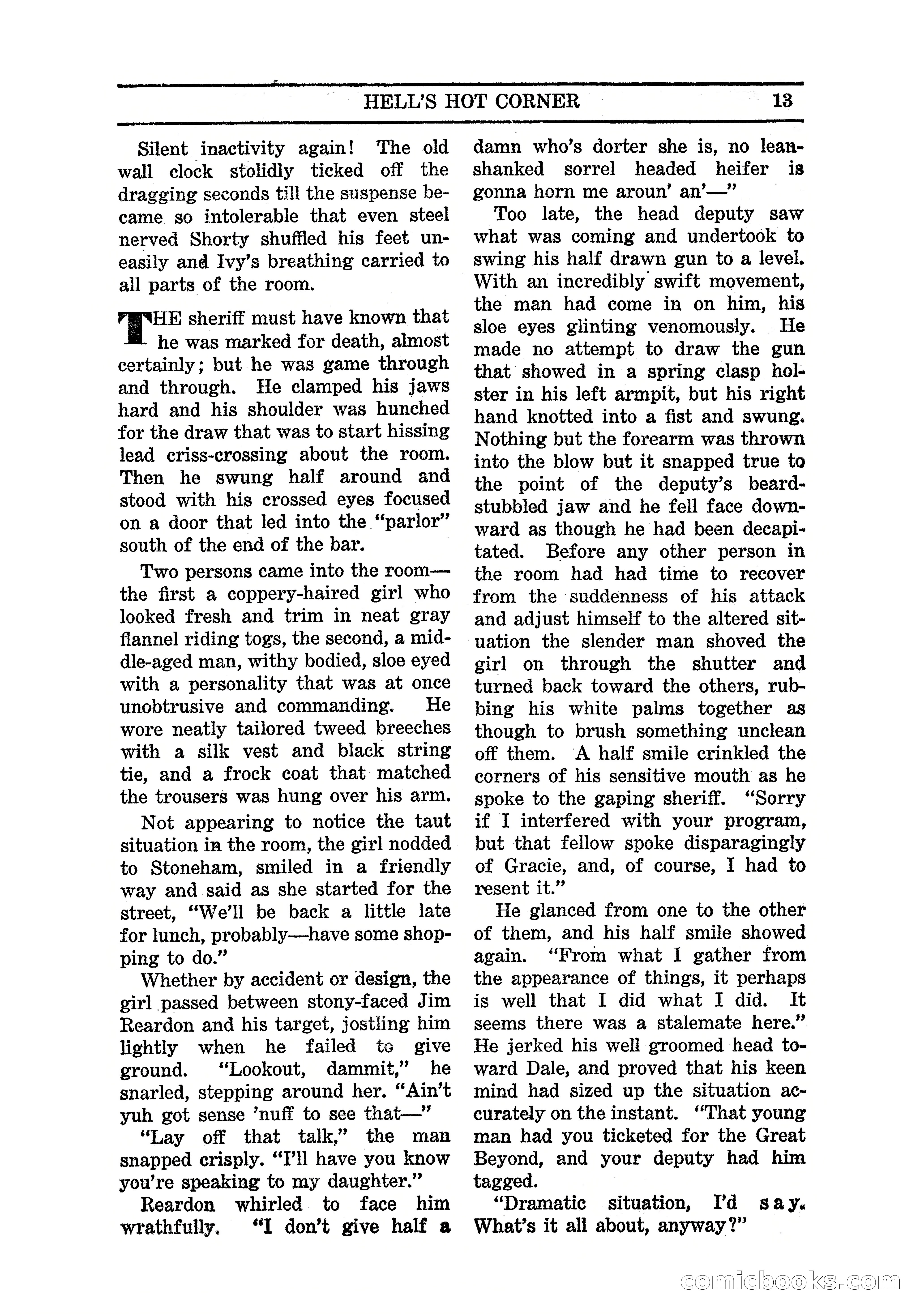 Famous Western, March 1938 — page 15 of 116