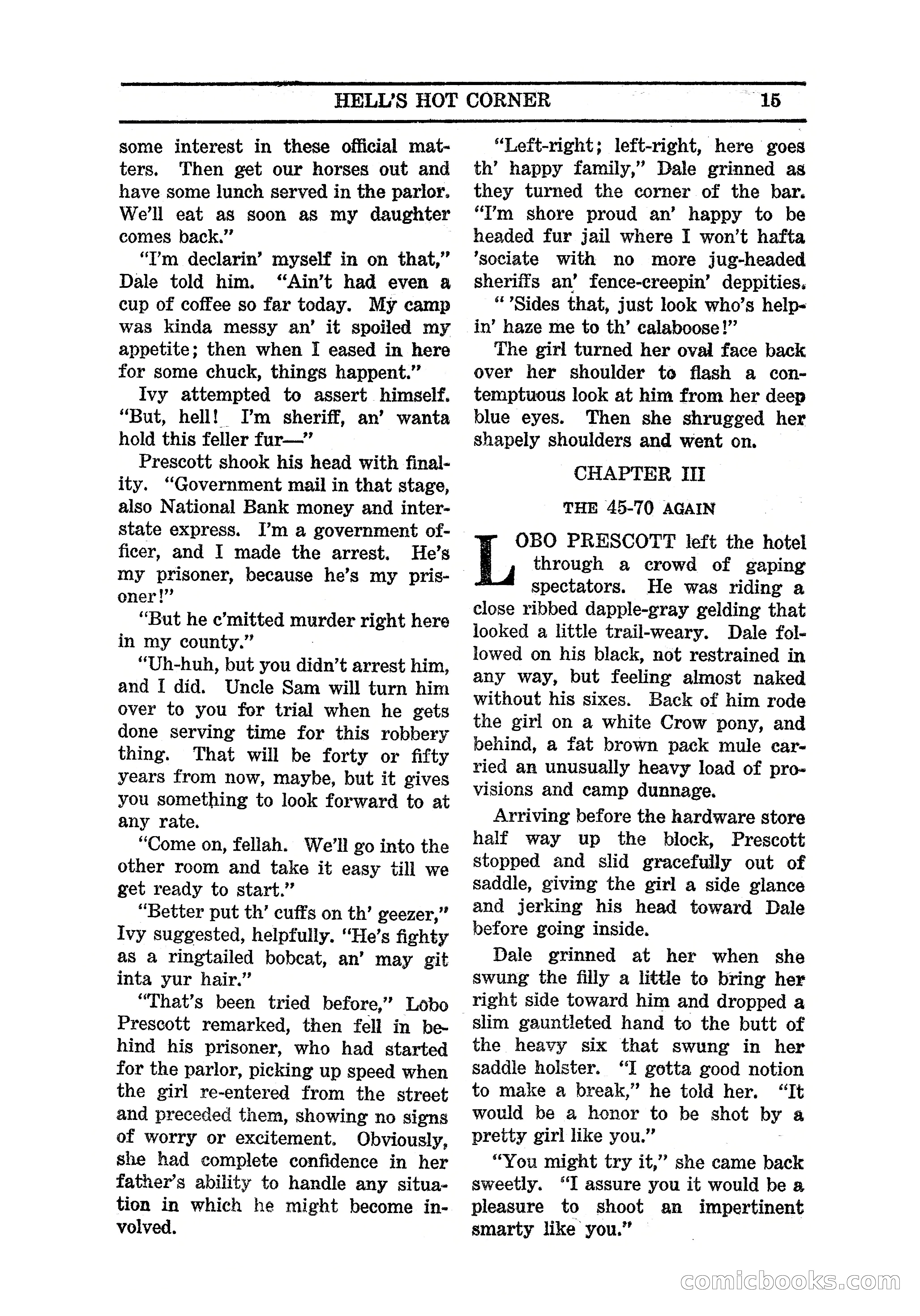 Famous Western, March 1938 — page 17 of 116