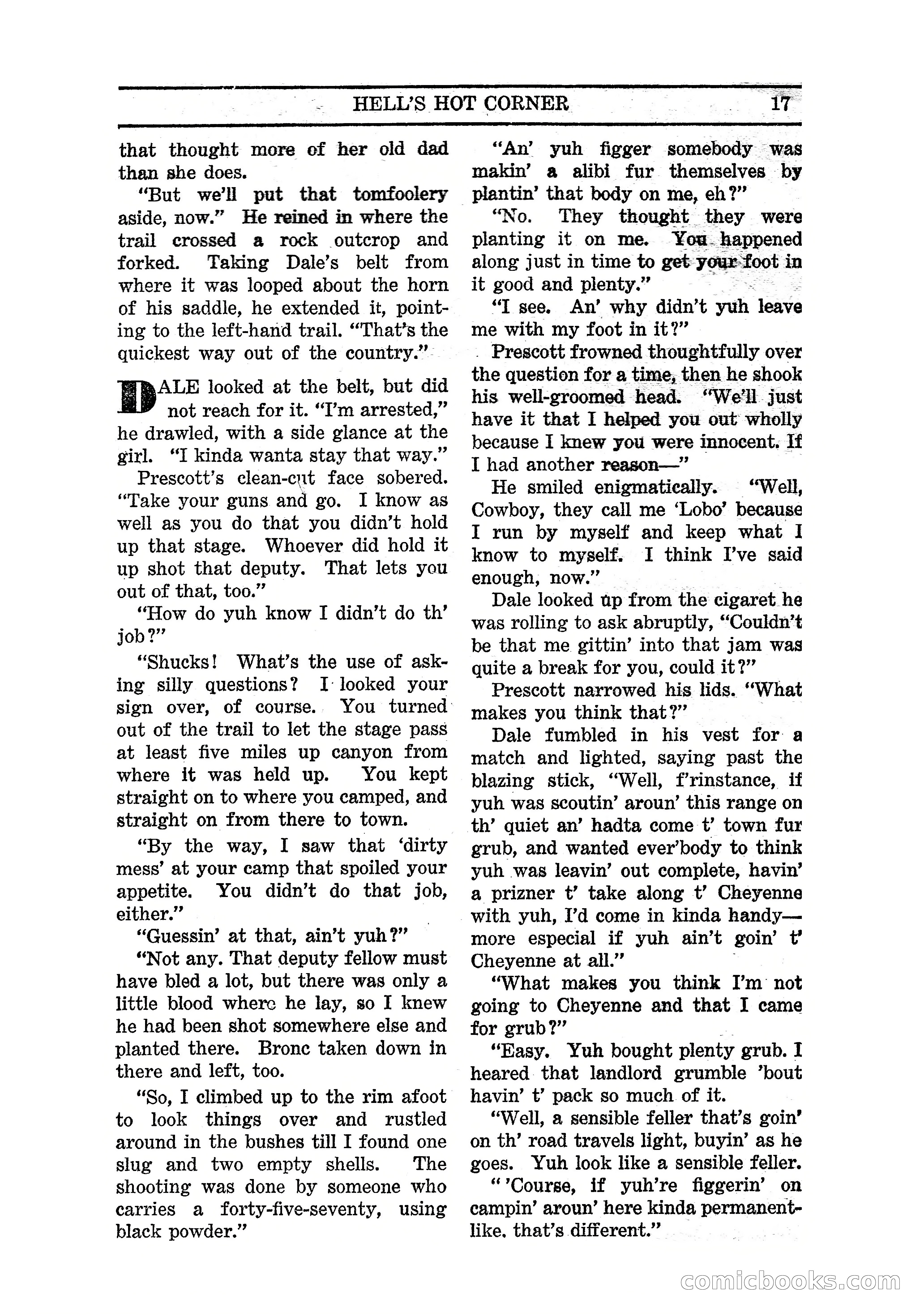Famous Western, March 1938 — page 19 of 116