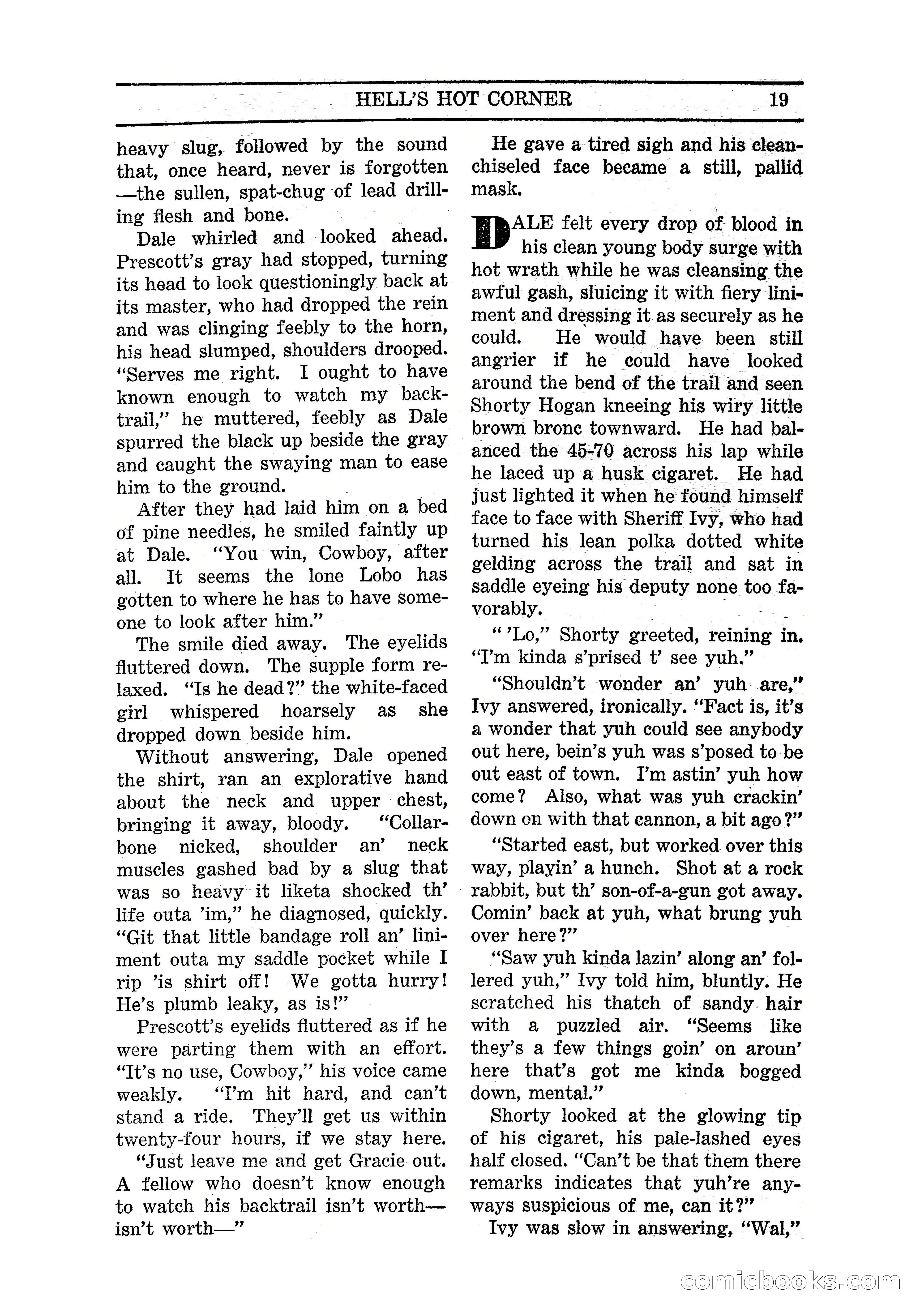 Famous Western, March 1938 — page 21 of 116