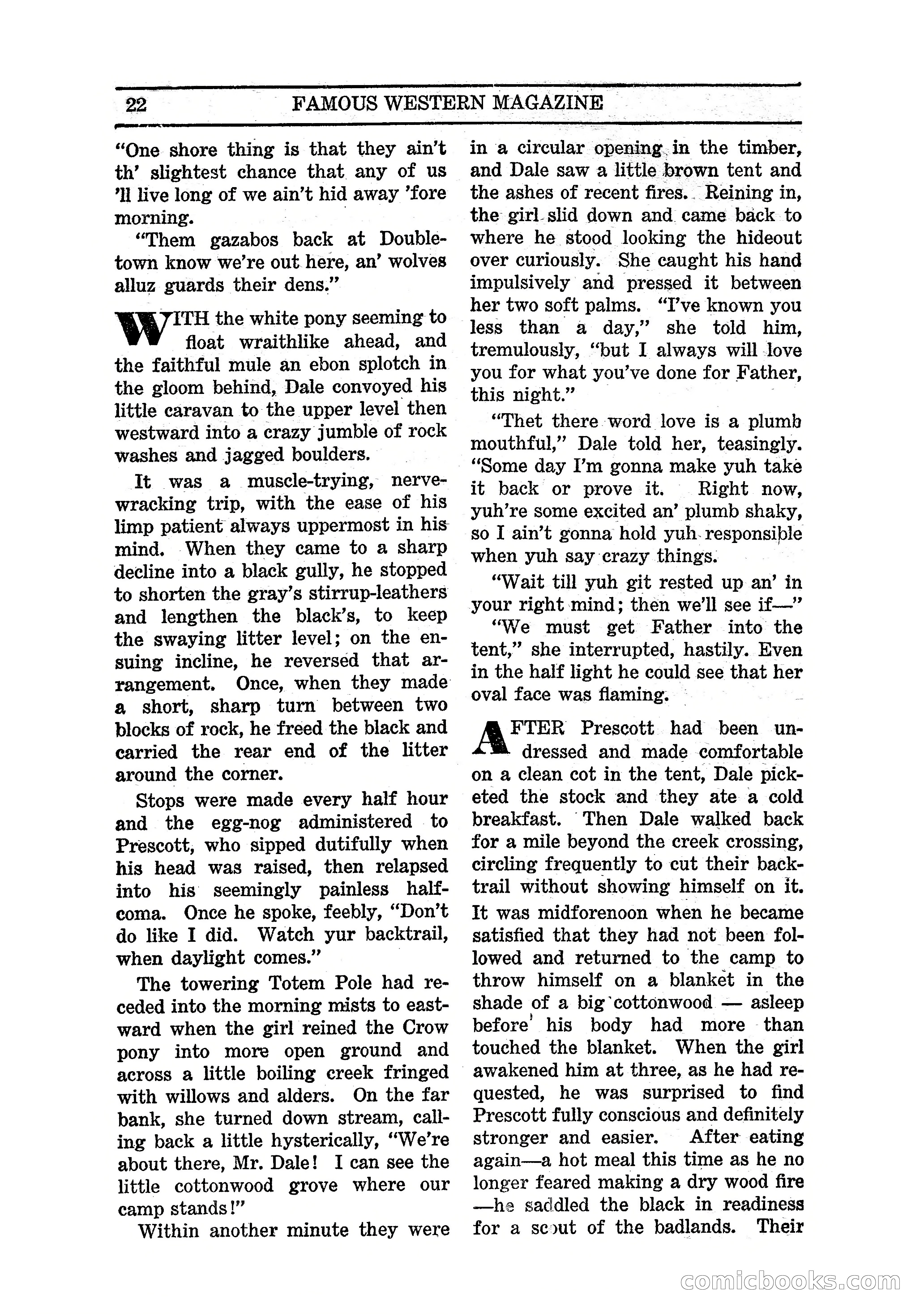 Famous Western, March 1938 — page 24 of 116