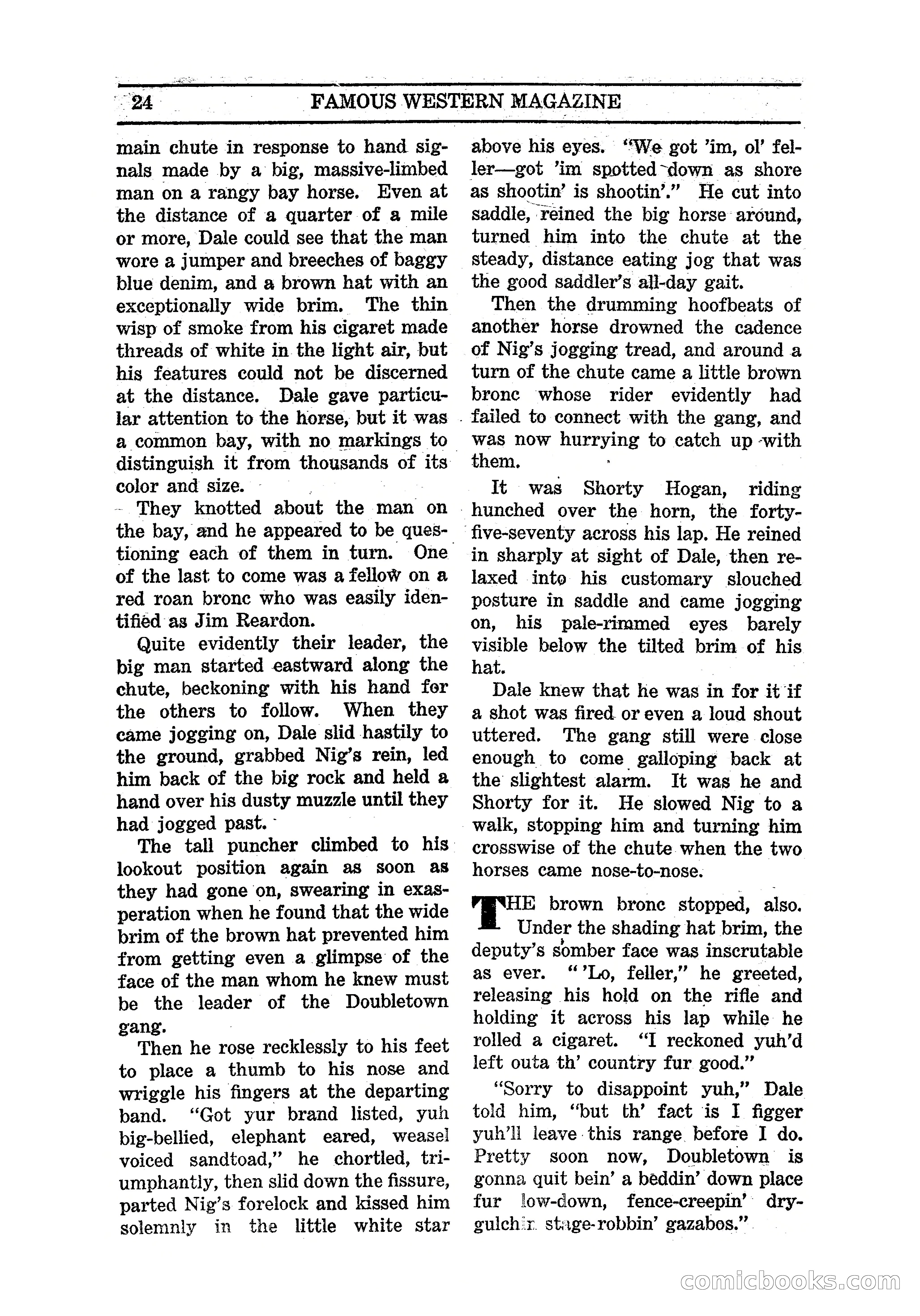 Famous Western, March 1938 — page 26 of 116