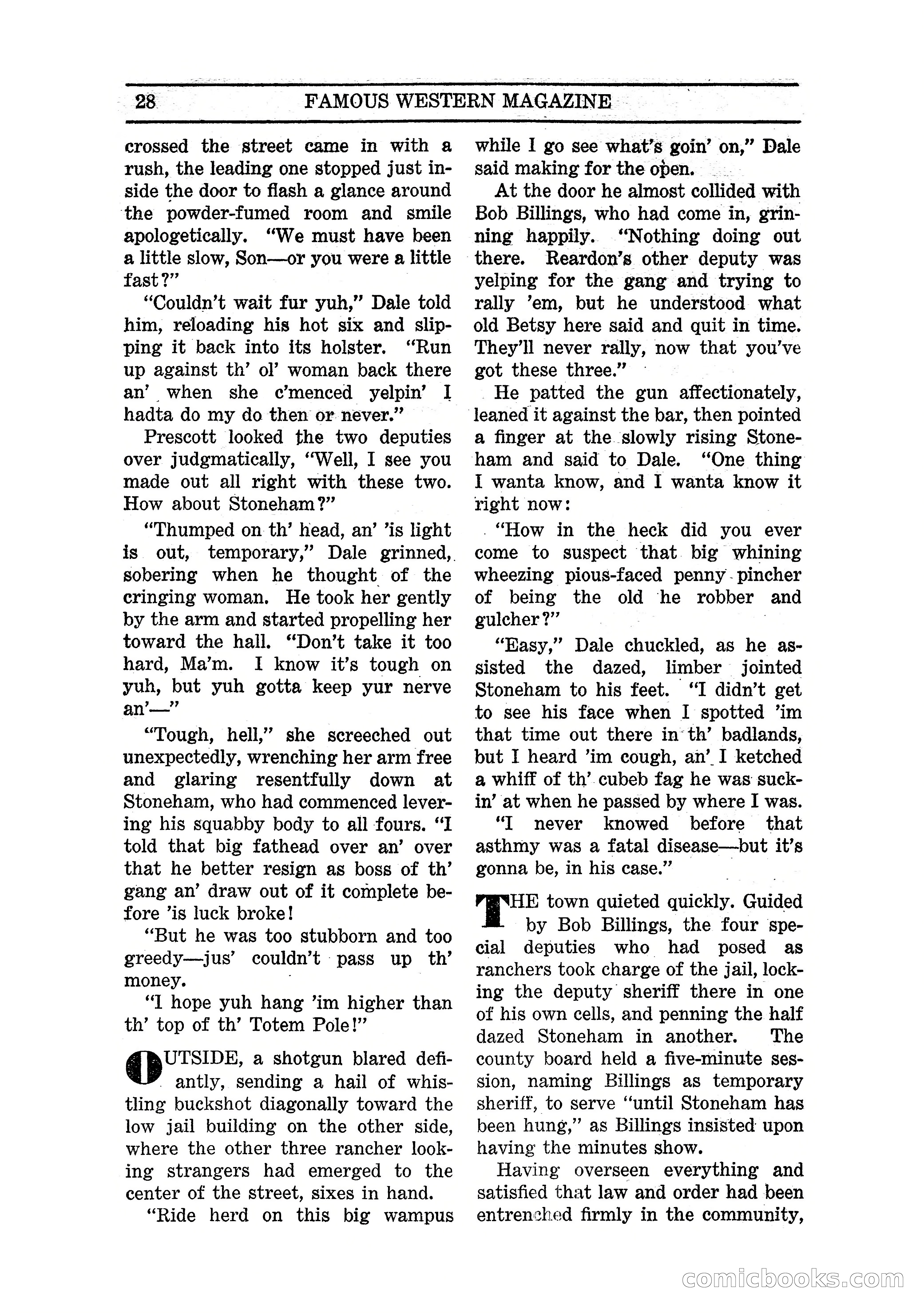 Famous Western, March 1938 — page 30 of 116