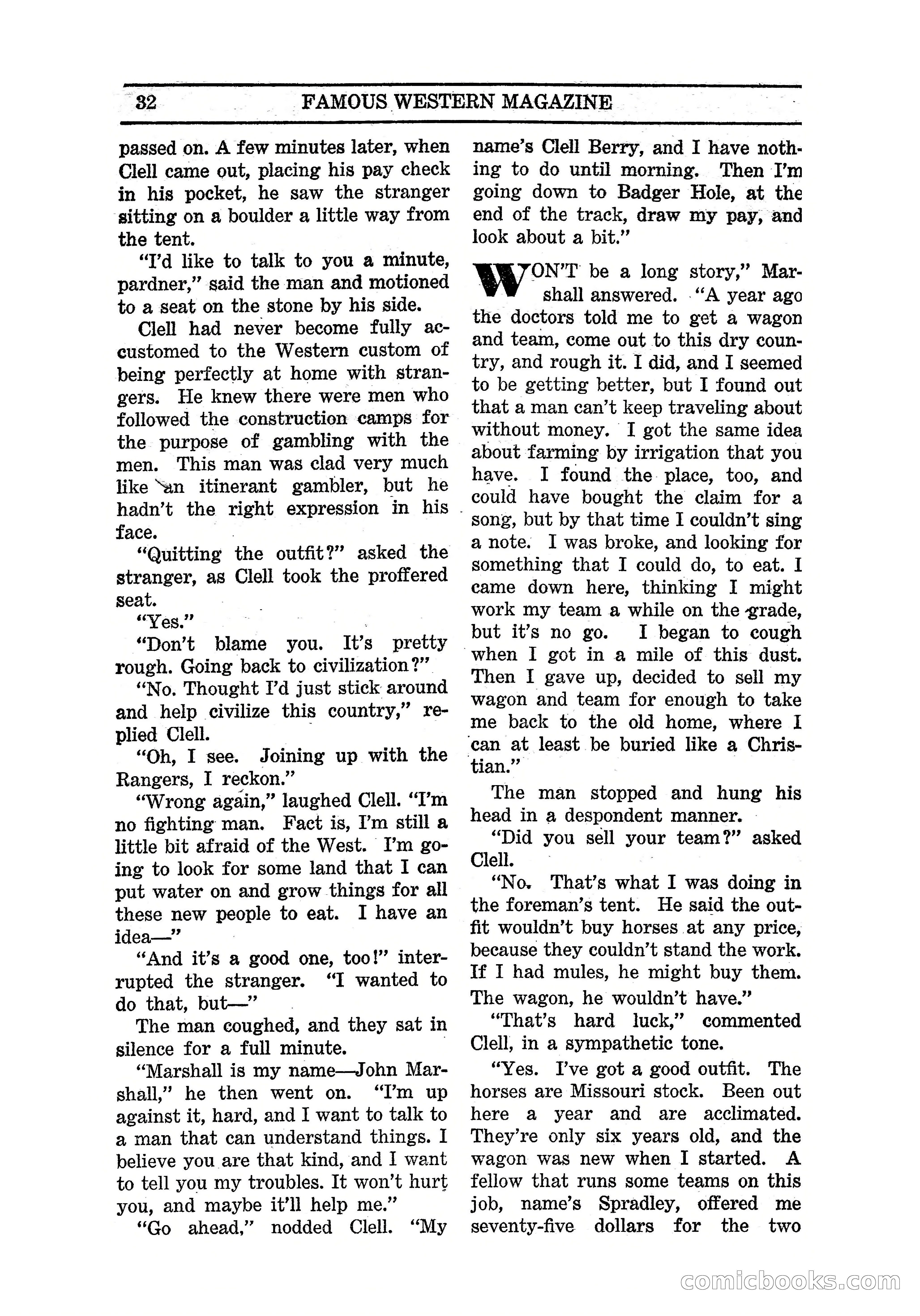 Famous Western, March 1938 — page 34 of 116