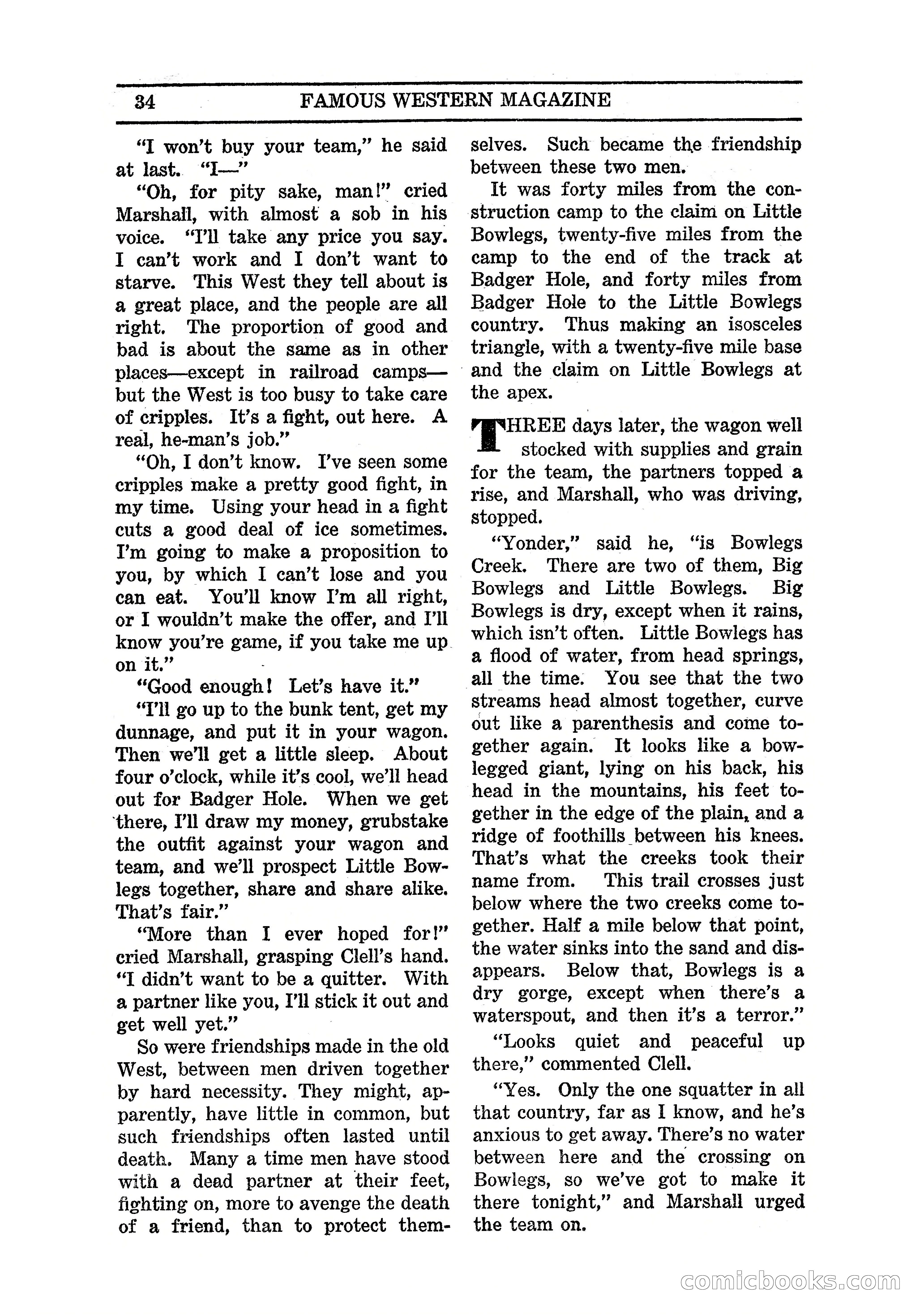 Famous Western, March 1938 — page 36 of 116