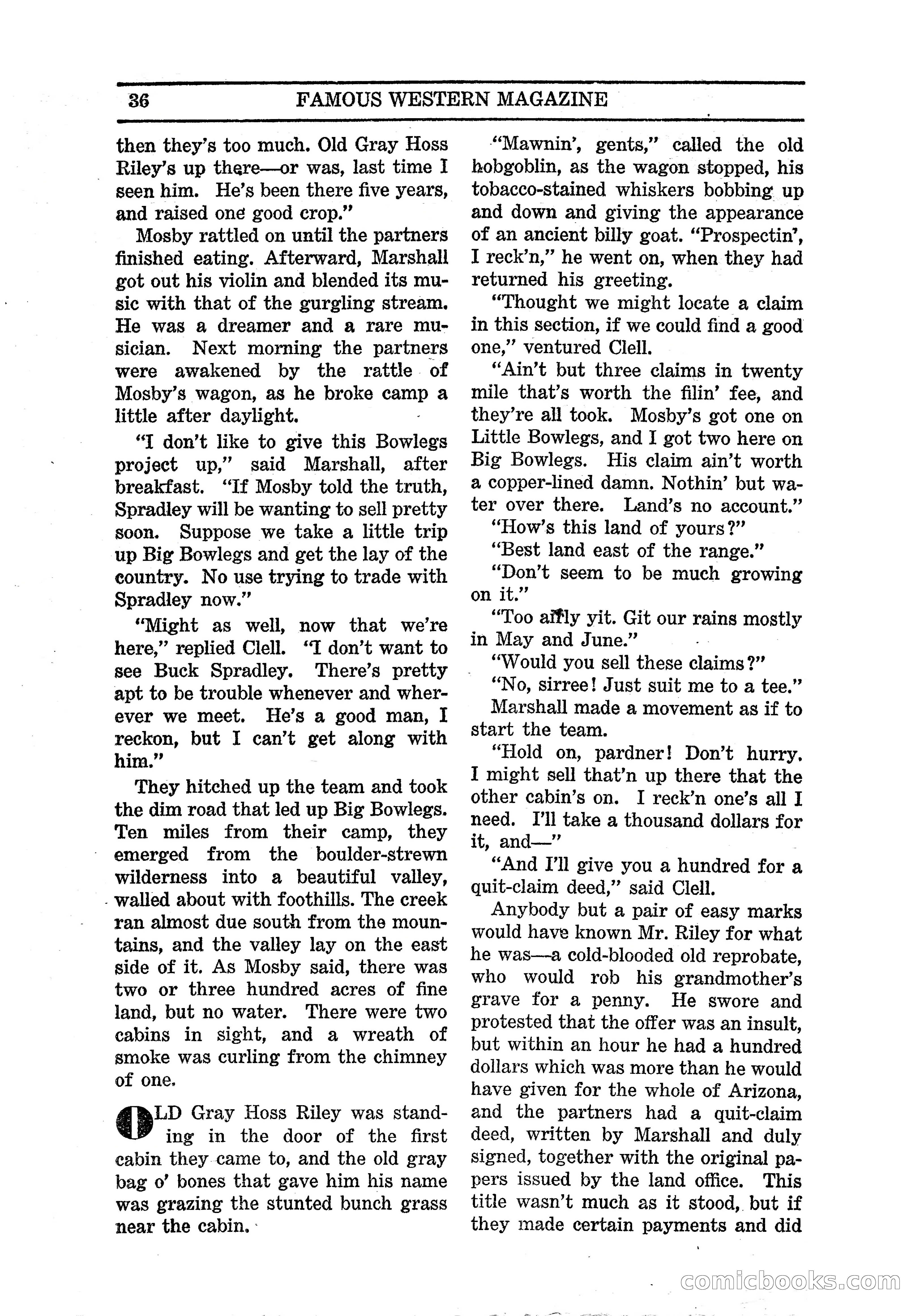 Famous Western, March 1938 — page 38 of 116