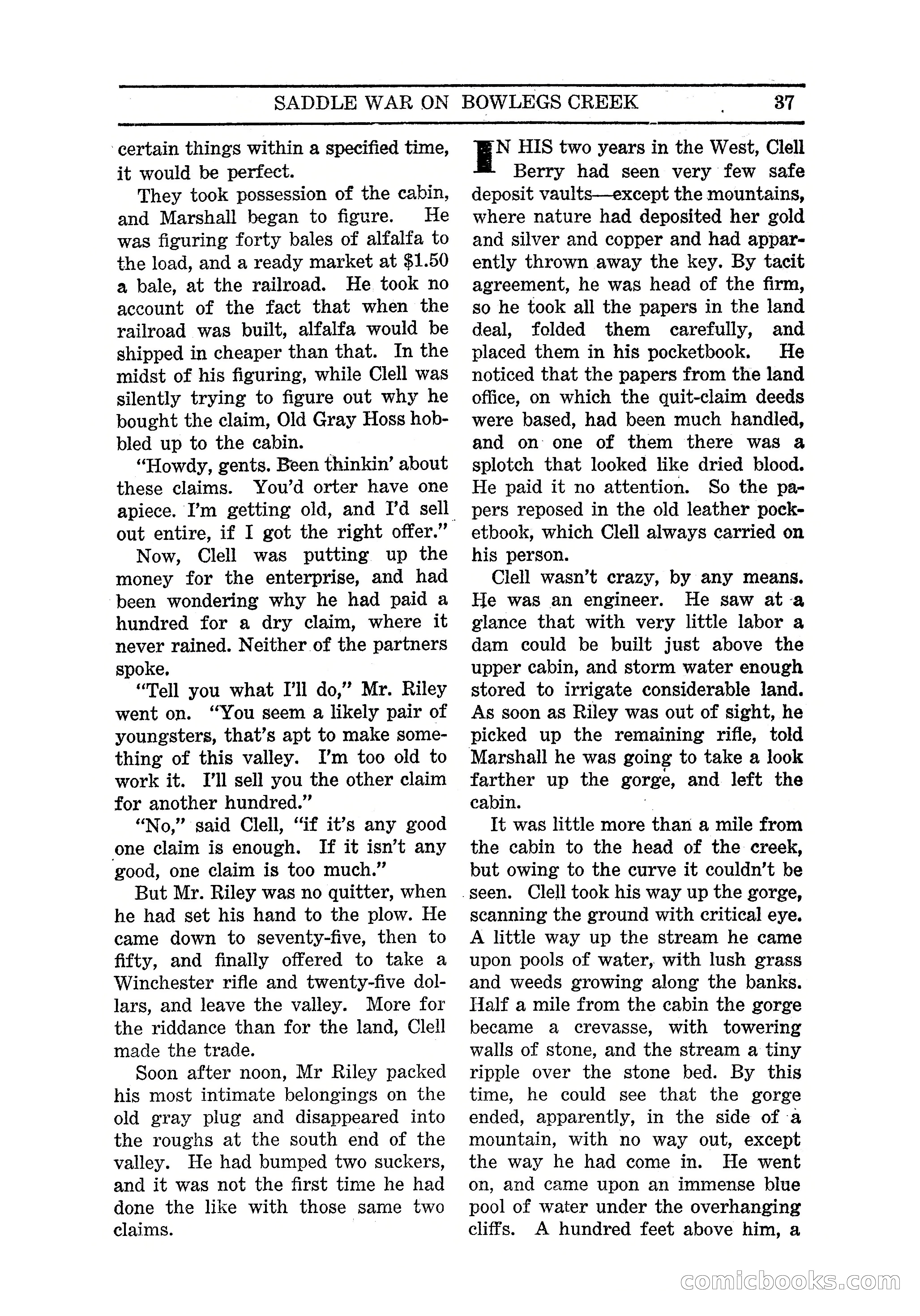 Famous Western, March 1938 — page 39 of 116