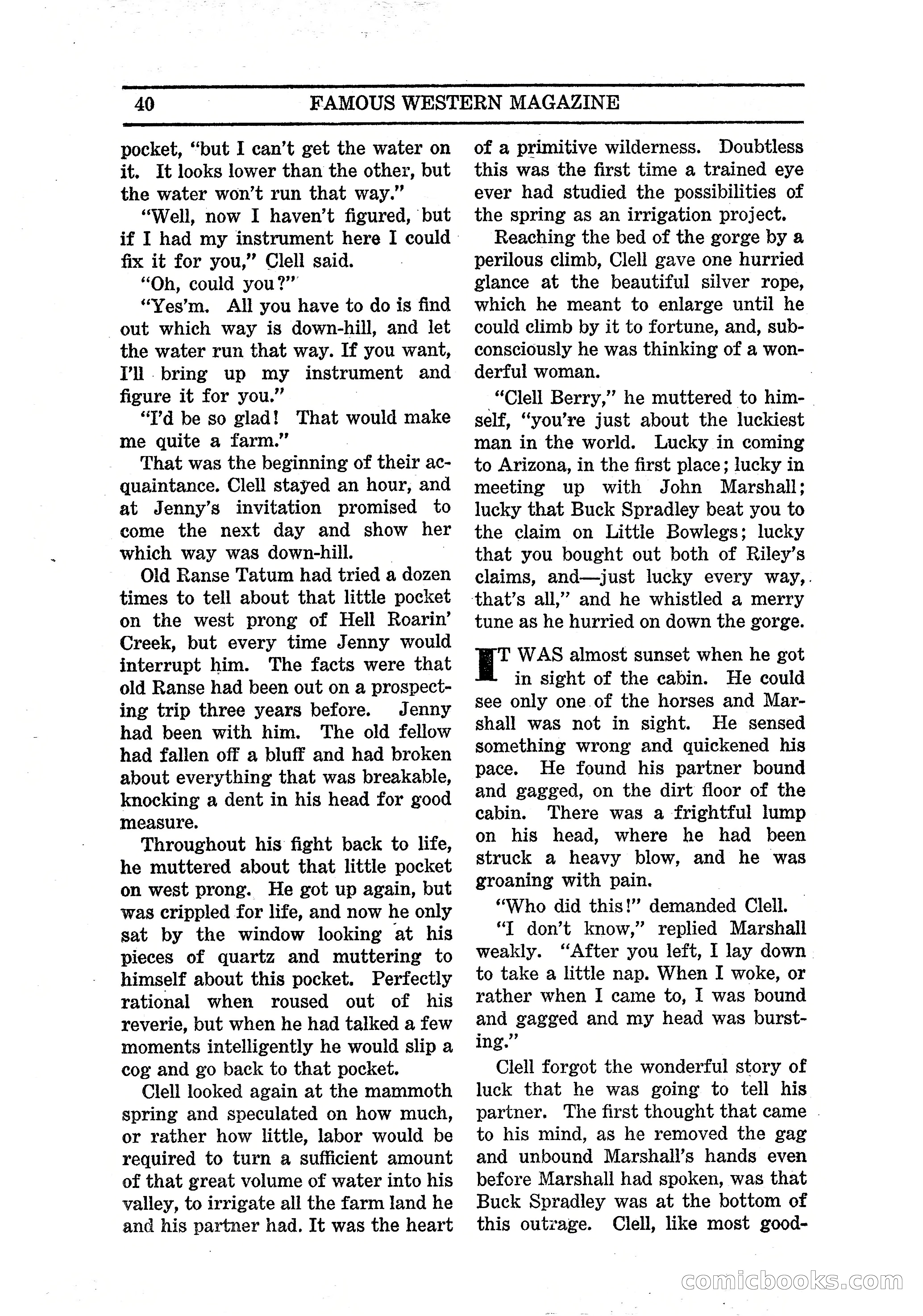 Famous Western, March 1938 — page 42 of 116