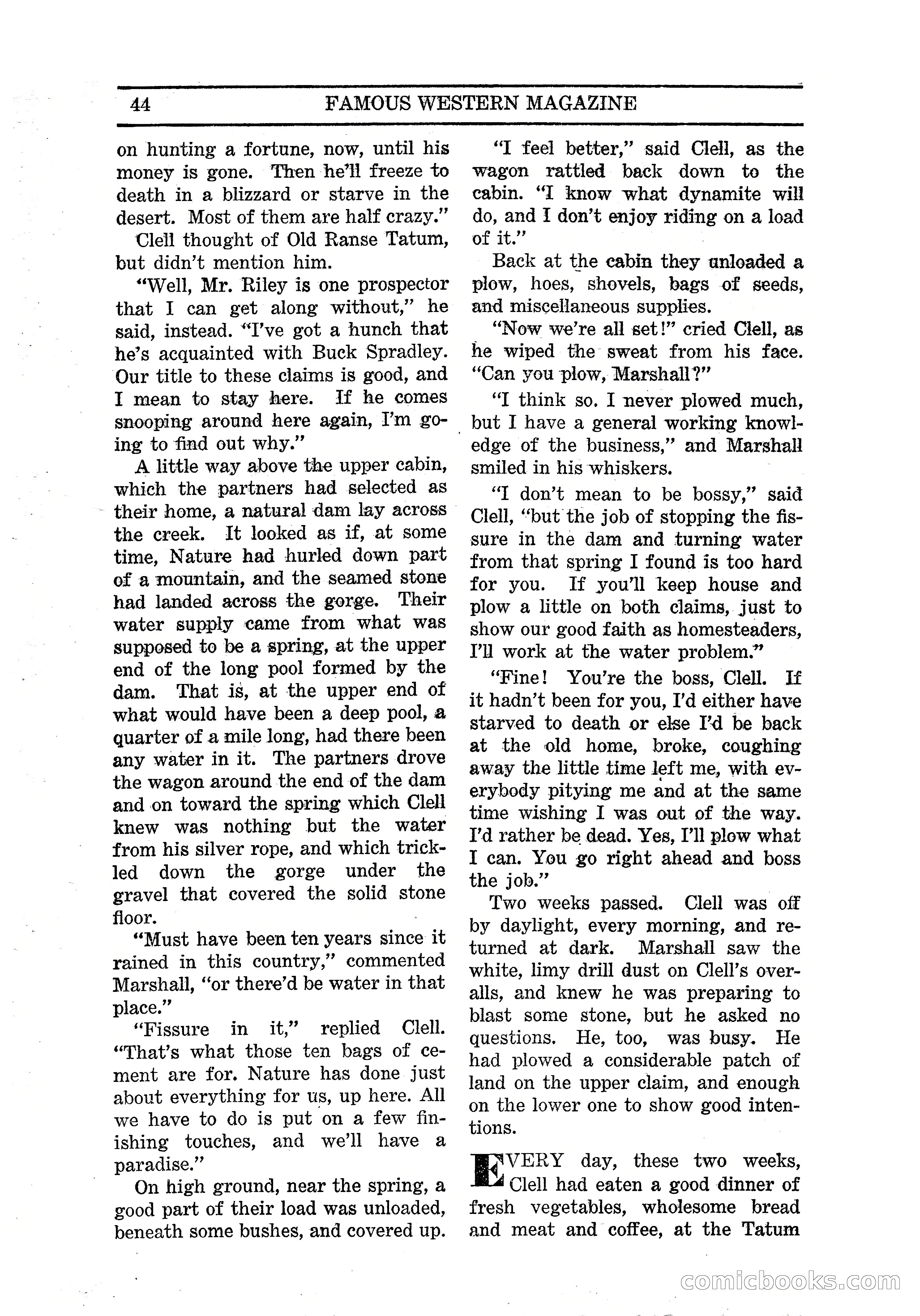 Famous Western, March 1938 — page 46 of 116