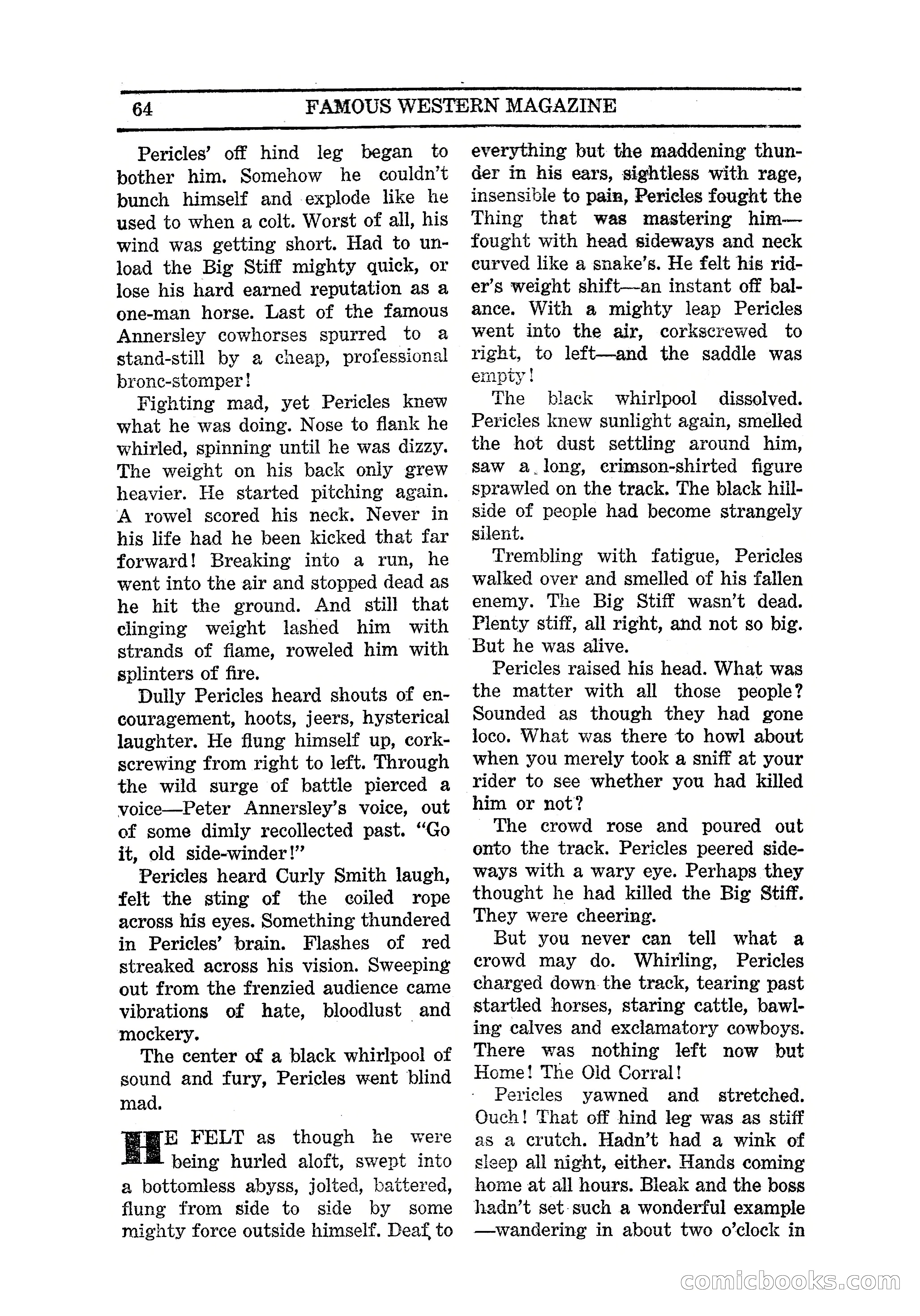 Famous Western, March 1938 — page 66 of 116