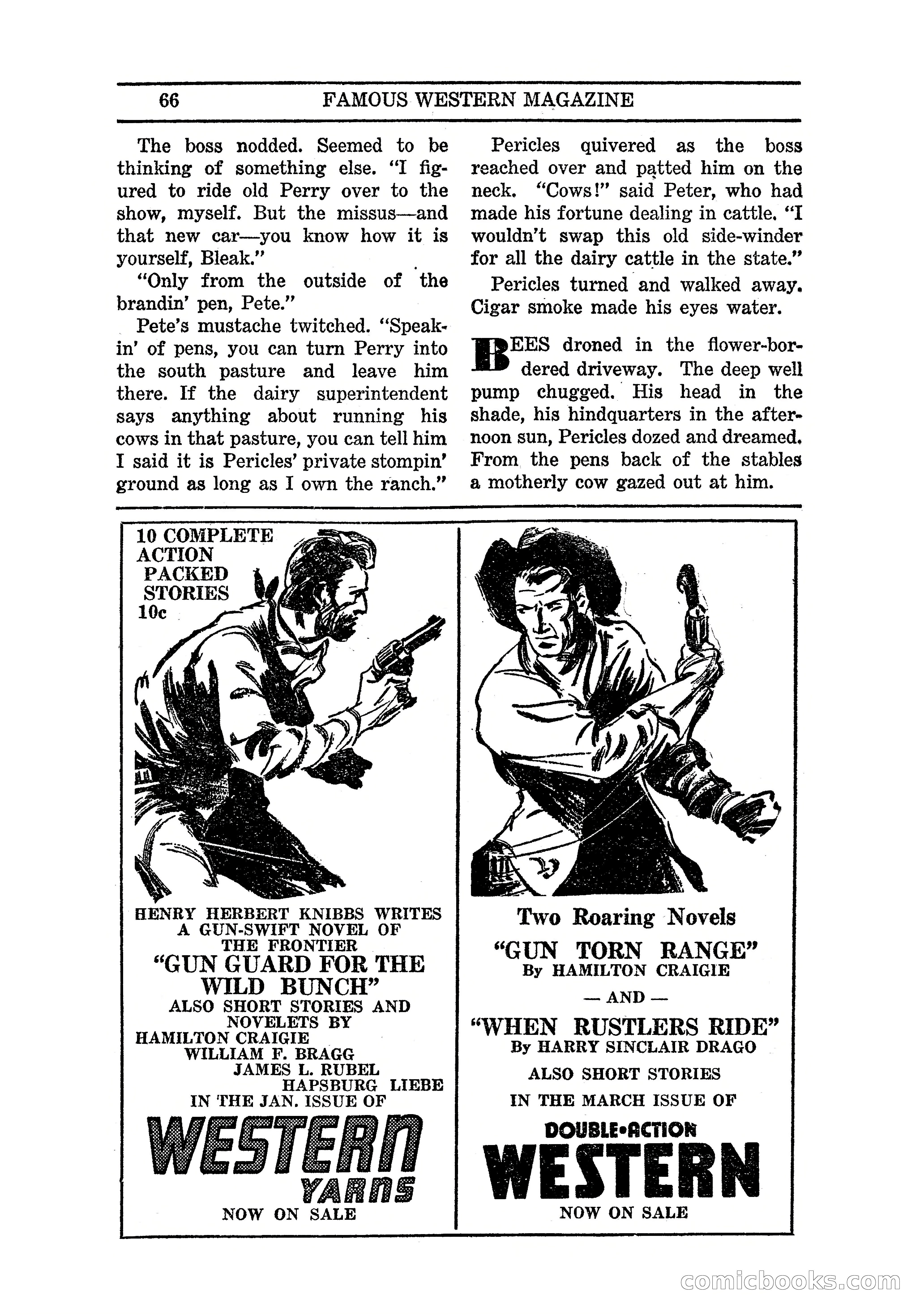 Famous Western, March 1938 — page 68 of 116