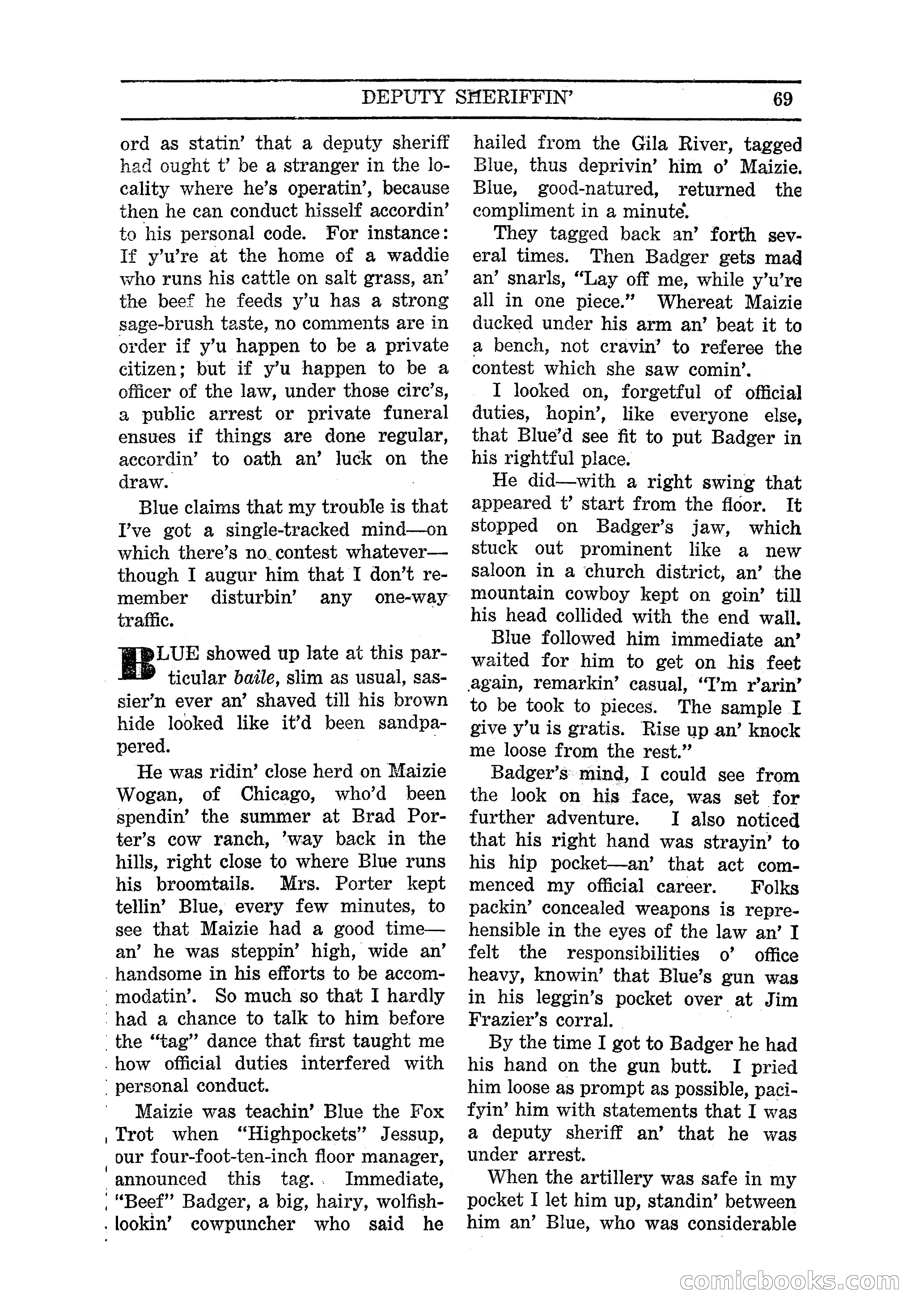 Famous Western, March 1938 — page 71 of 116