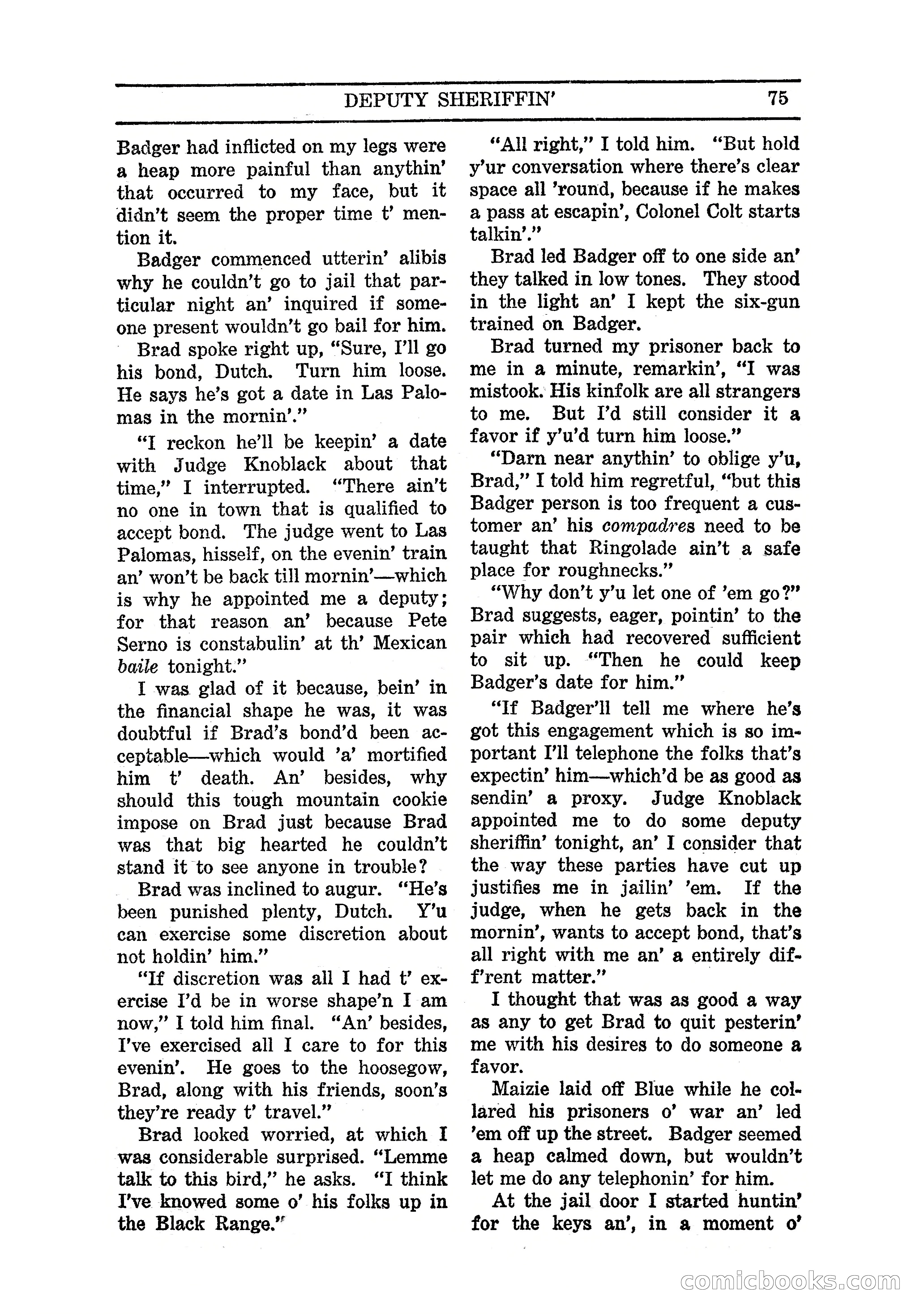 Famous Western, March 1938 — page 77 of 116