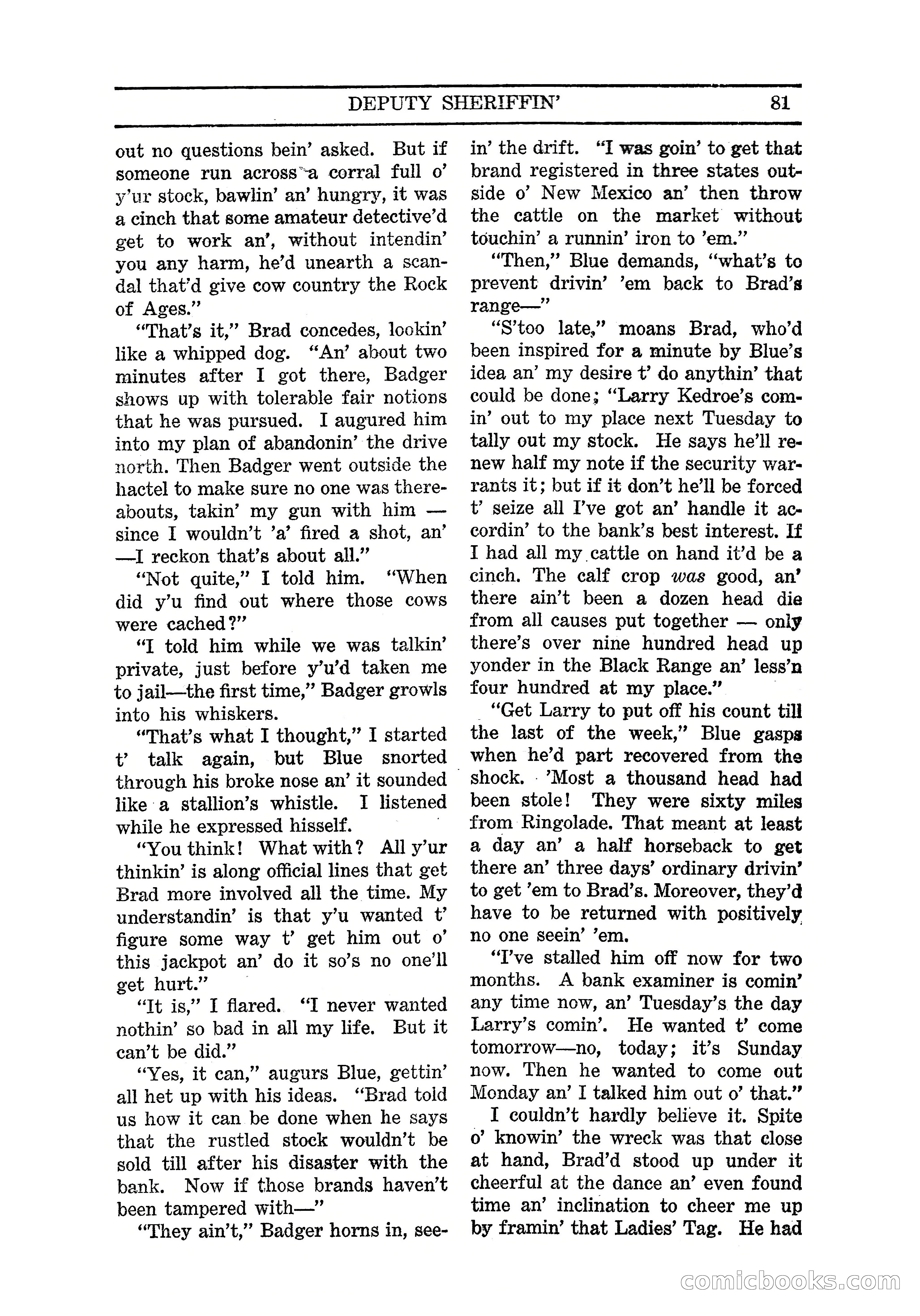 Famous Western, March 1938 — page 83 of 116