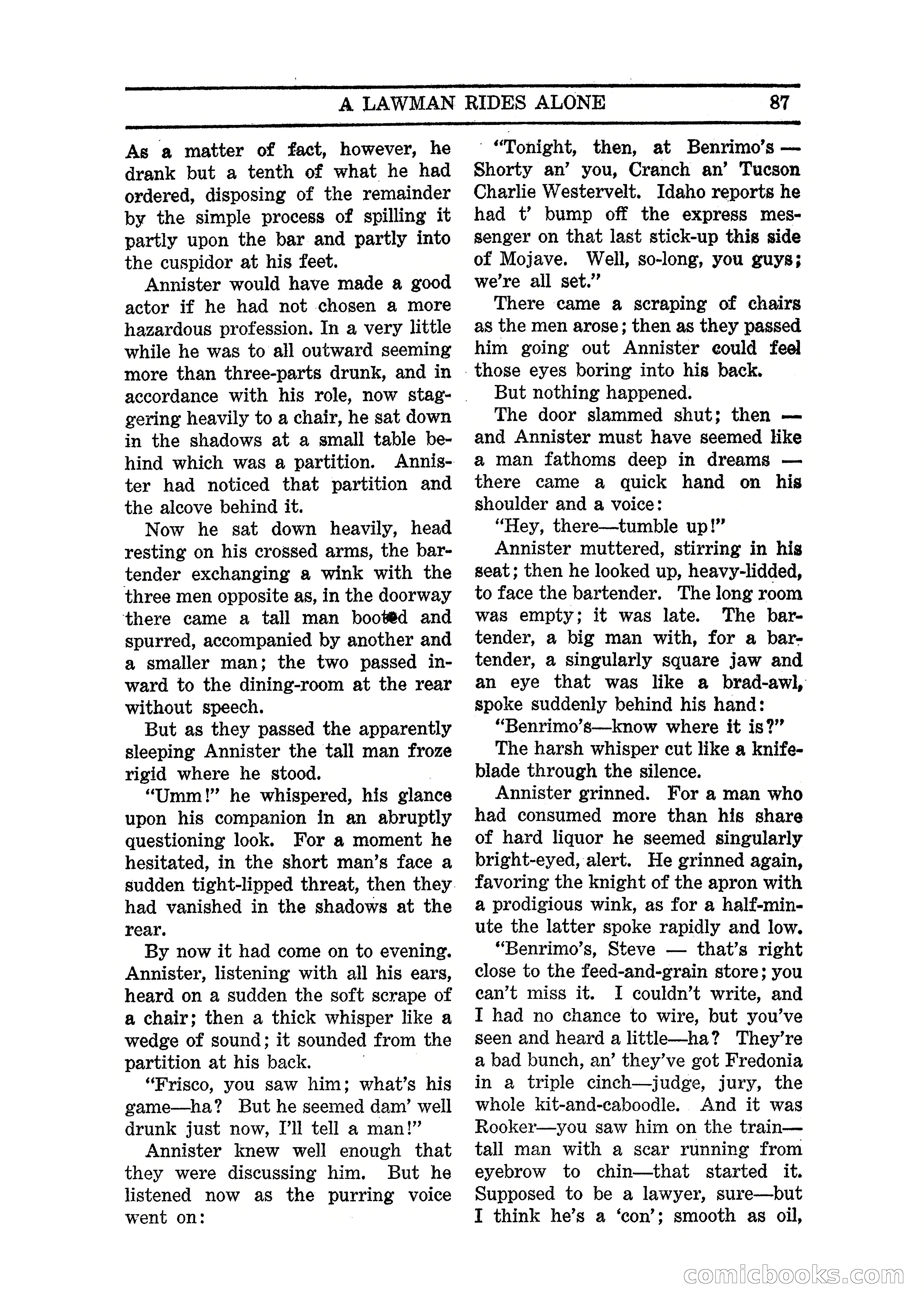 Famous Western, March 1938 — page 89 of 116