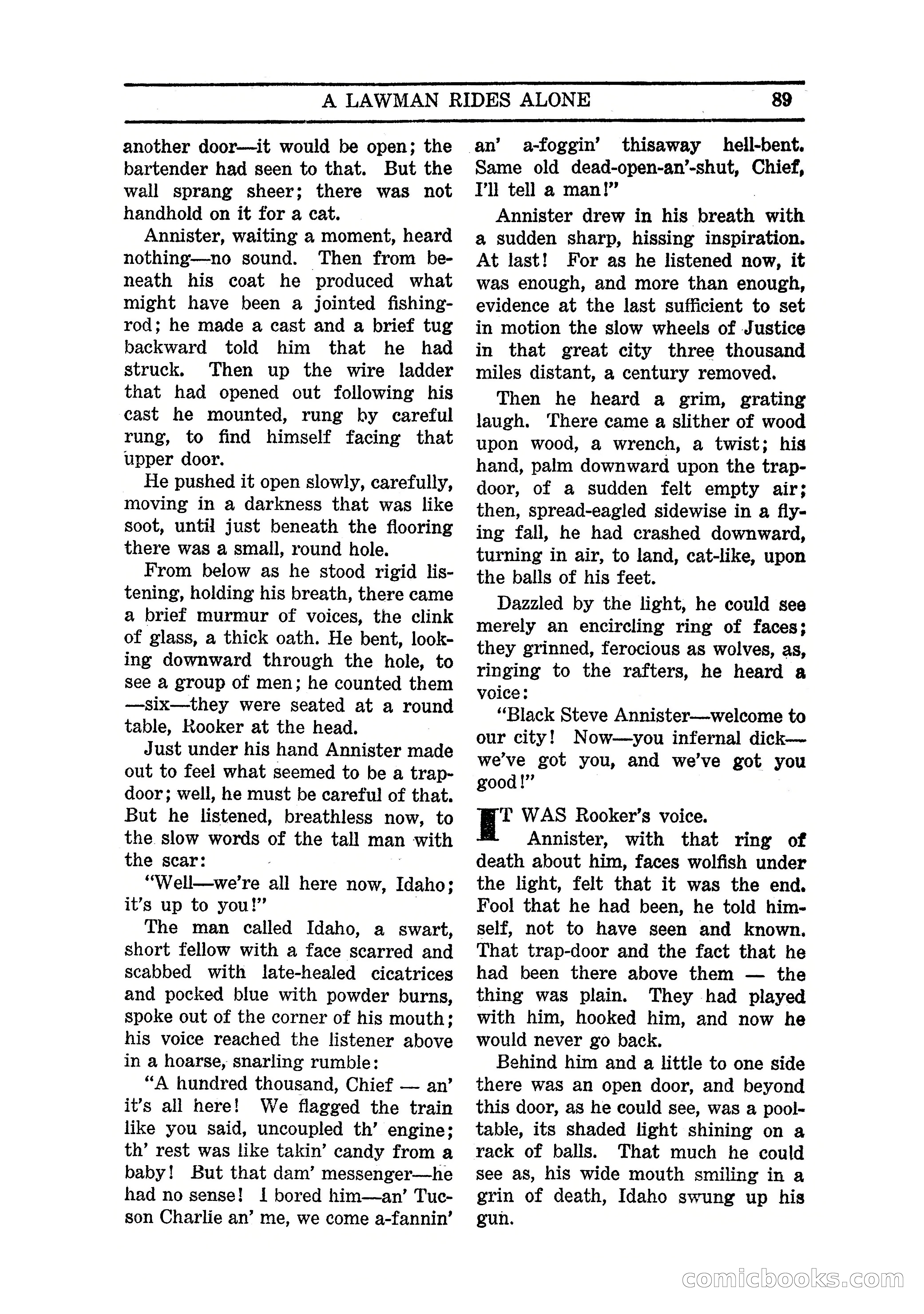 Famous Western, March 1938 — page 91 of 116