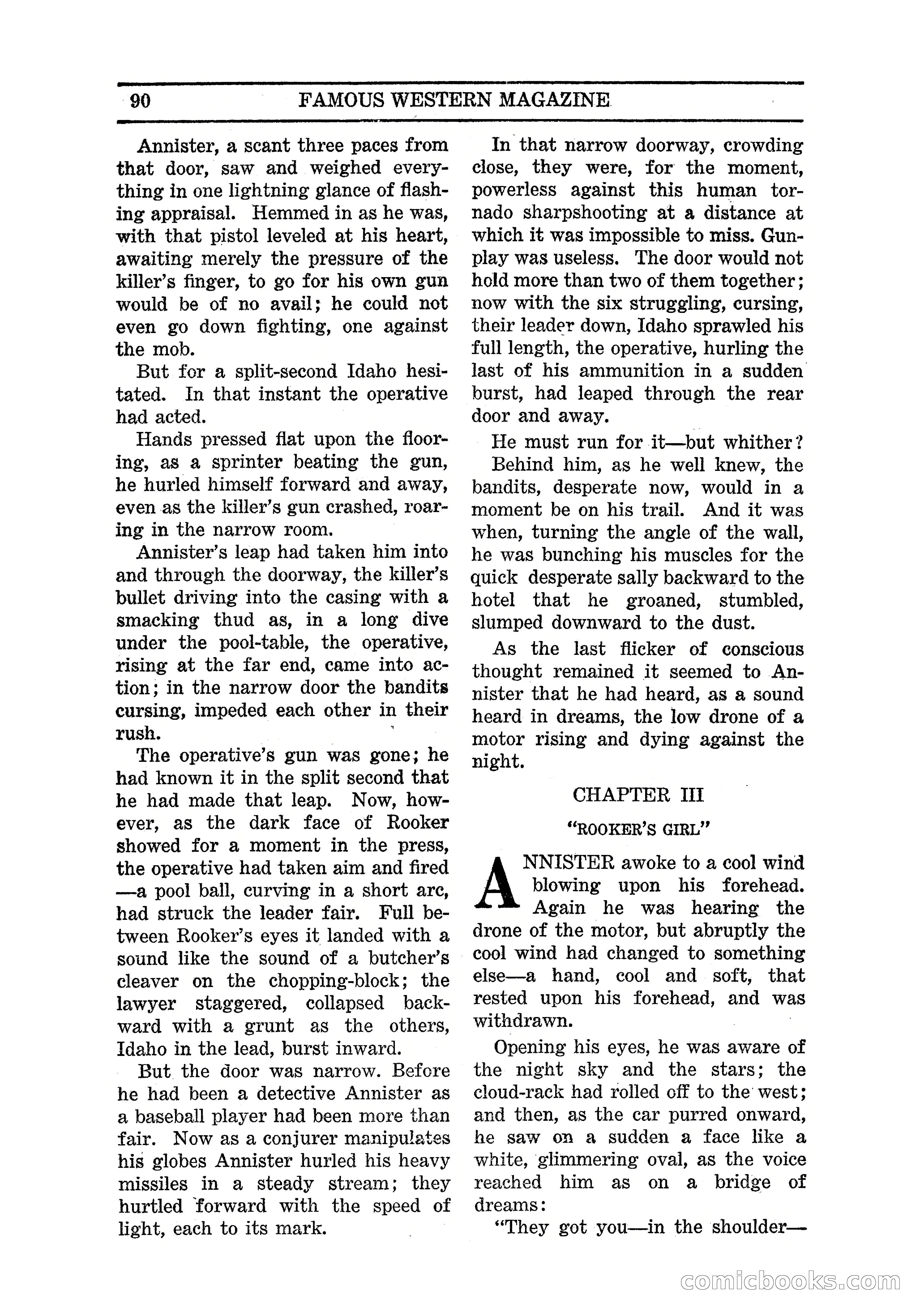 Famous Western, March 1938 — page 92 of 116