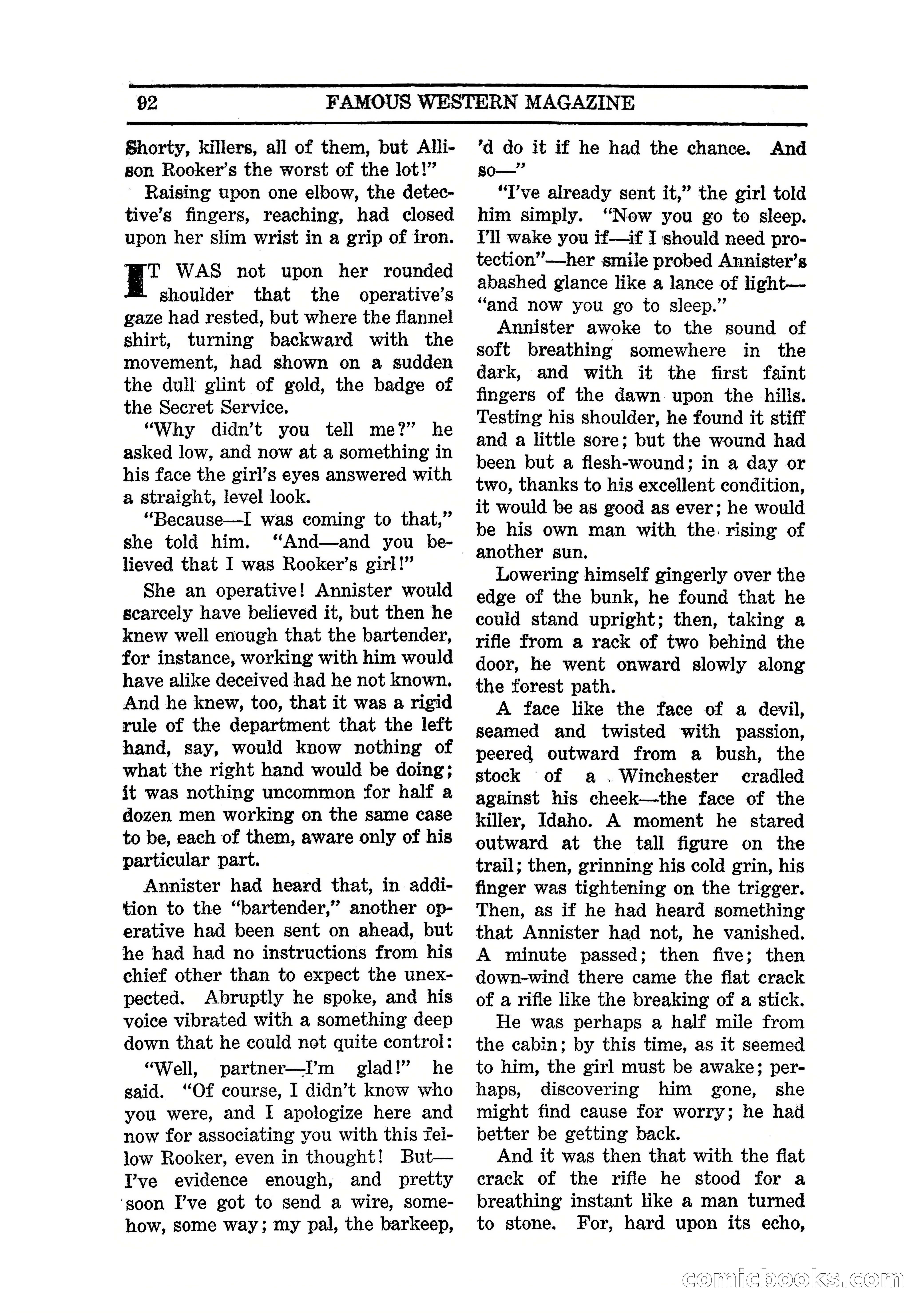 Famous Western, March 1938 — page 94 of 116