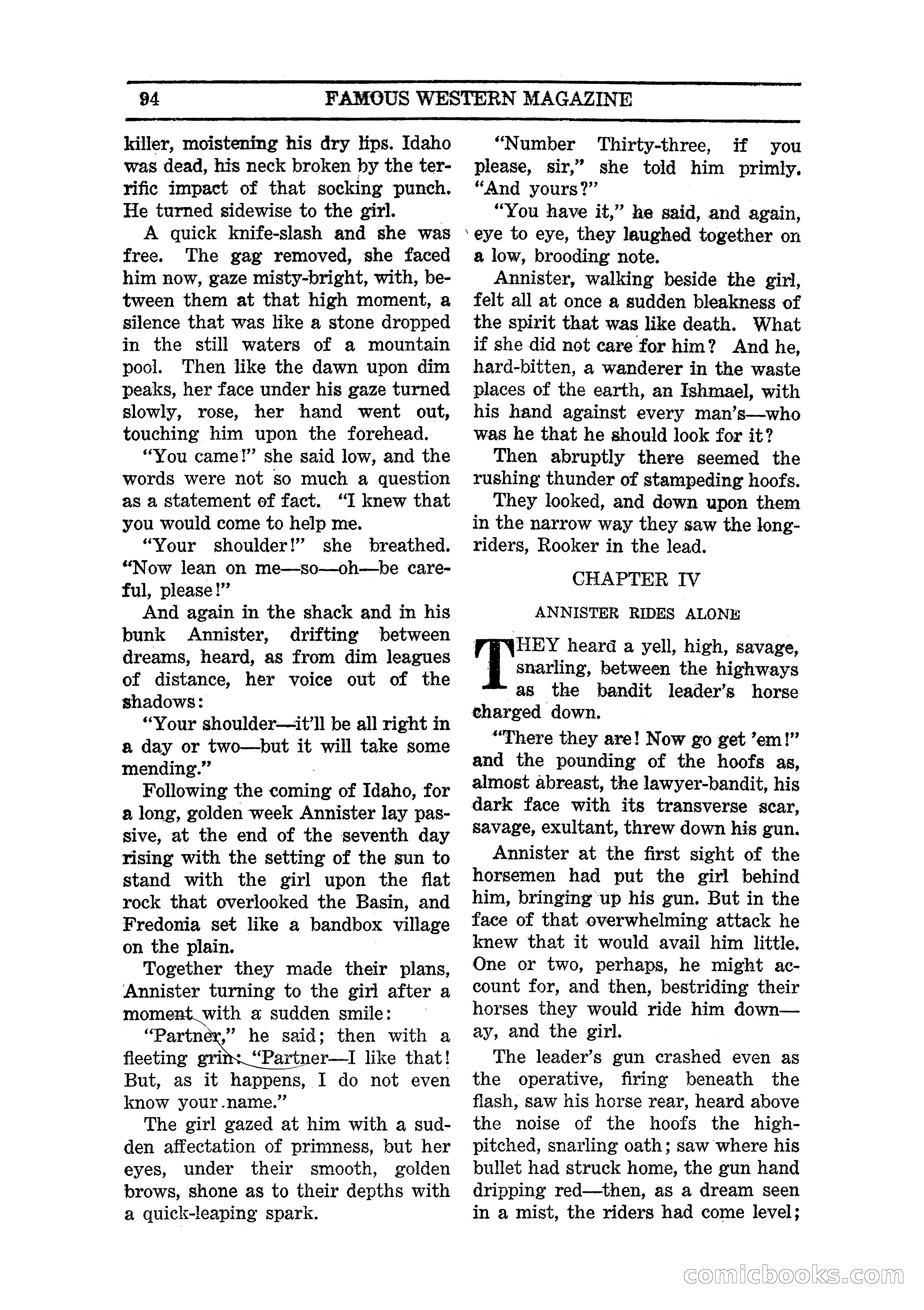 Famous Western, March 1938 — page 96 of 116
