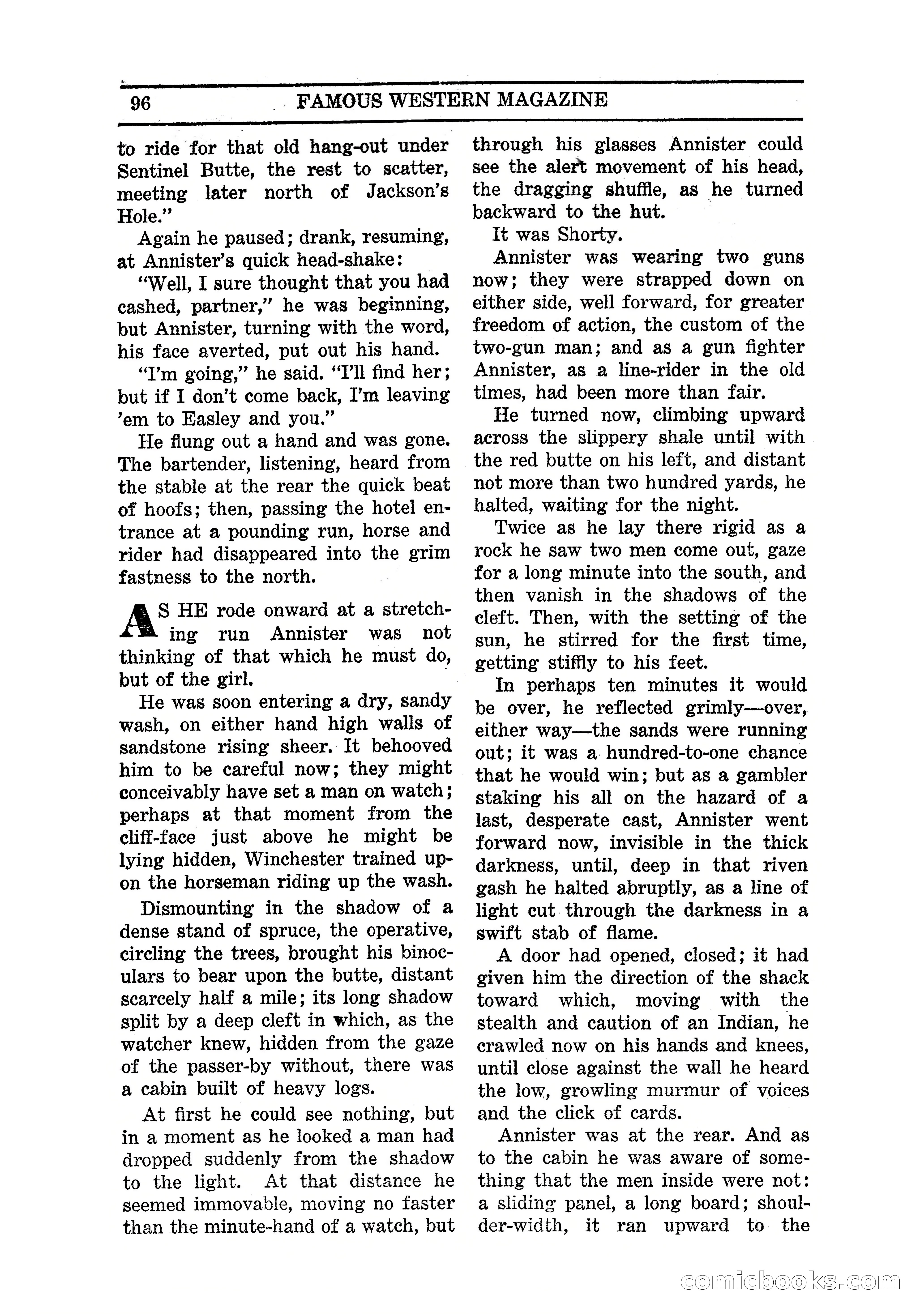 Famous Western, March 1938 — page 98 of 116