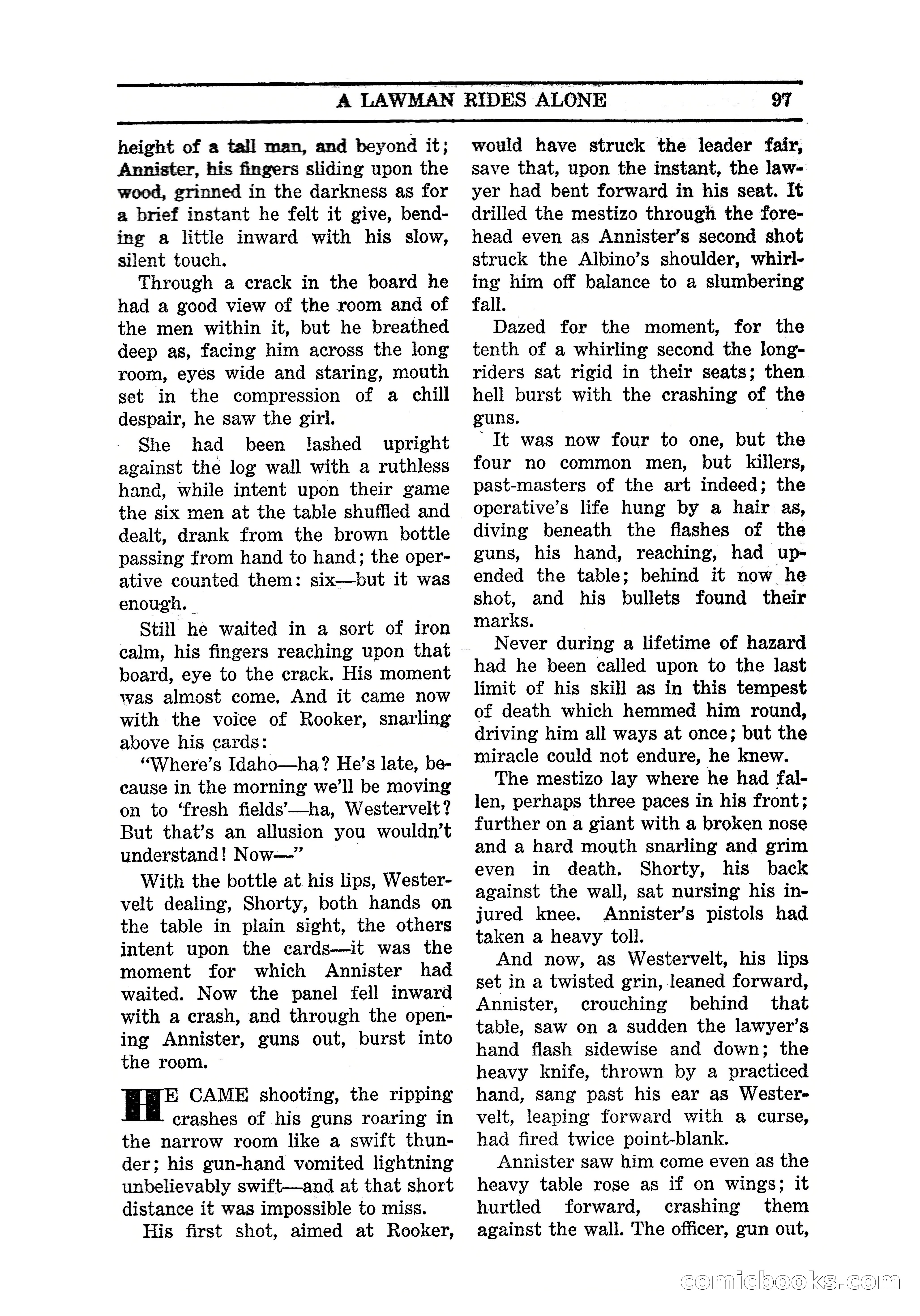 Famous Western, March 1938 — page 99 of 116
