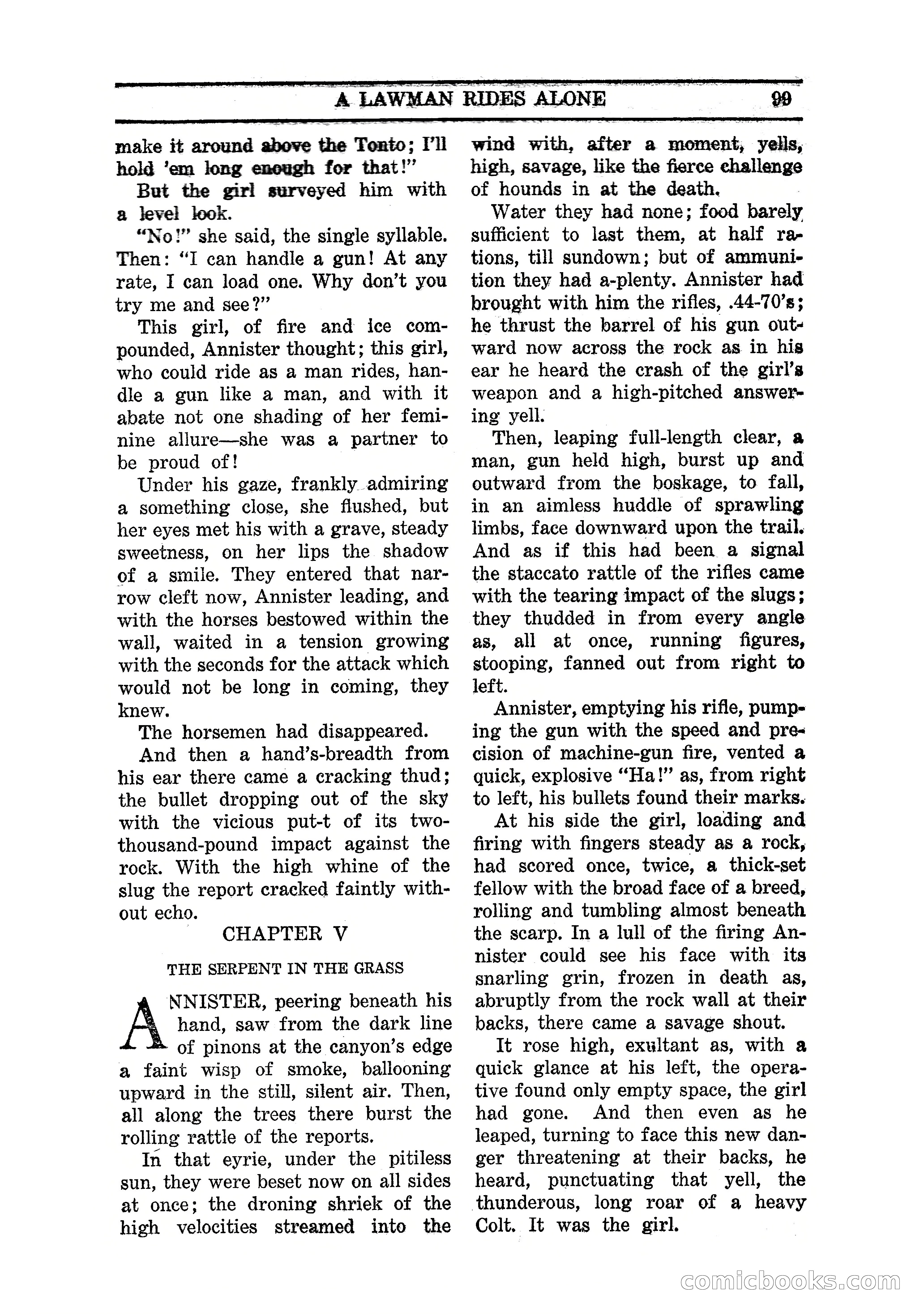 Famous Western, March 1938 — page 101 of 116