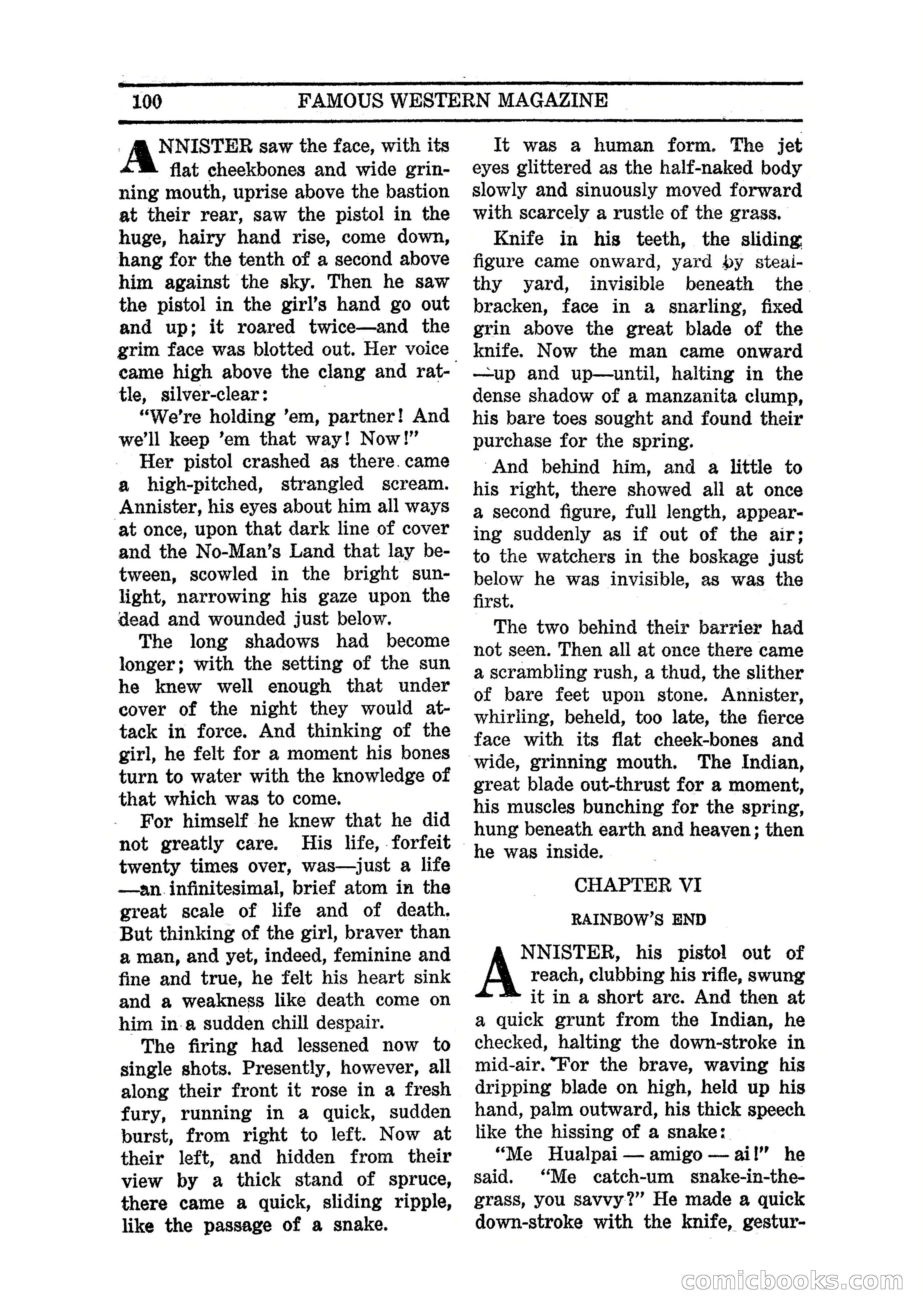 Famous Western, March 1938 — page 102 of 116