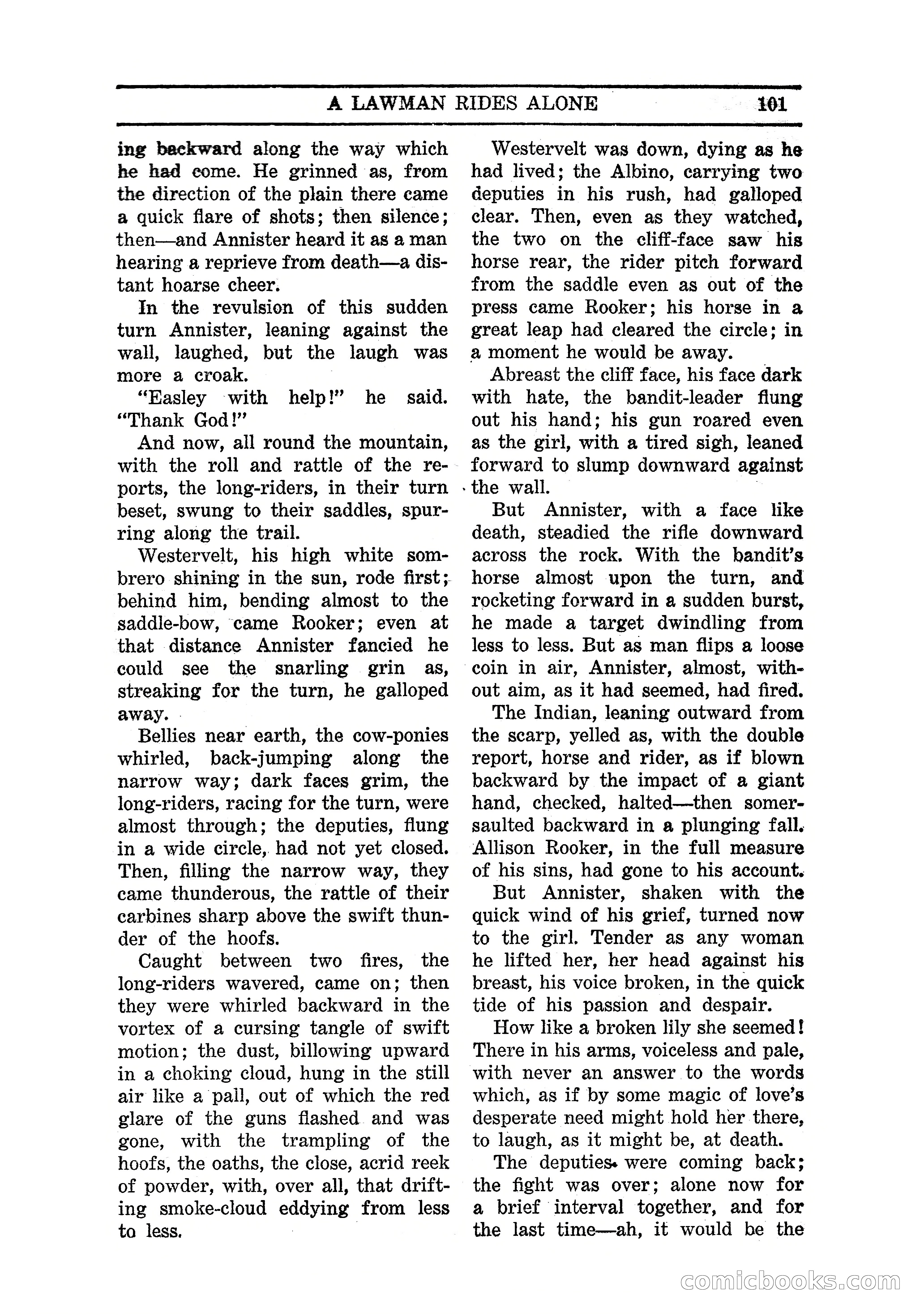 Famous Western, March 1938 — page 103 of 116
