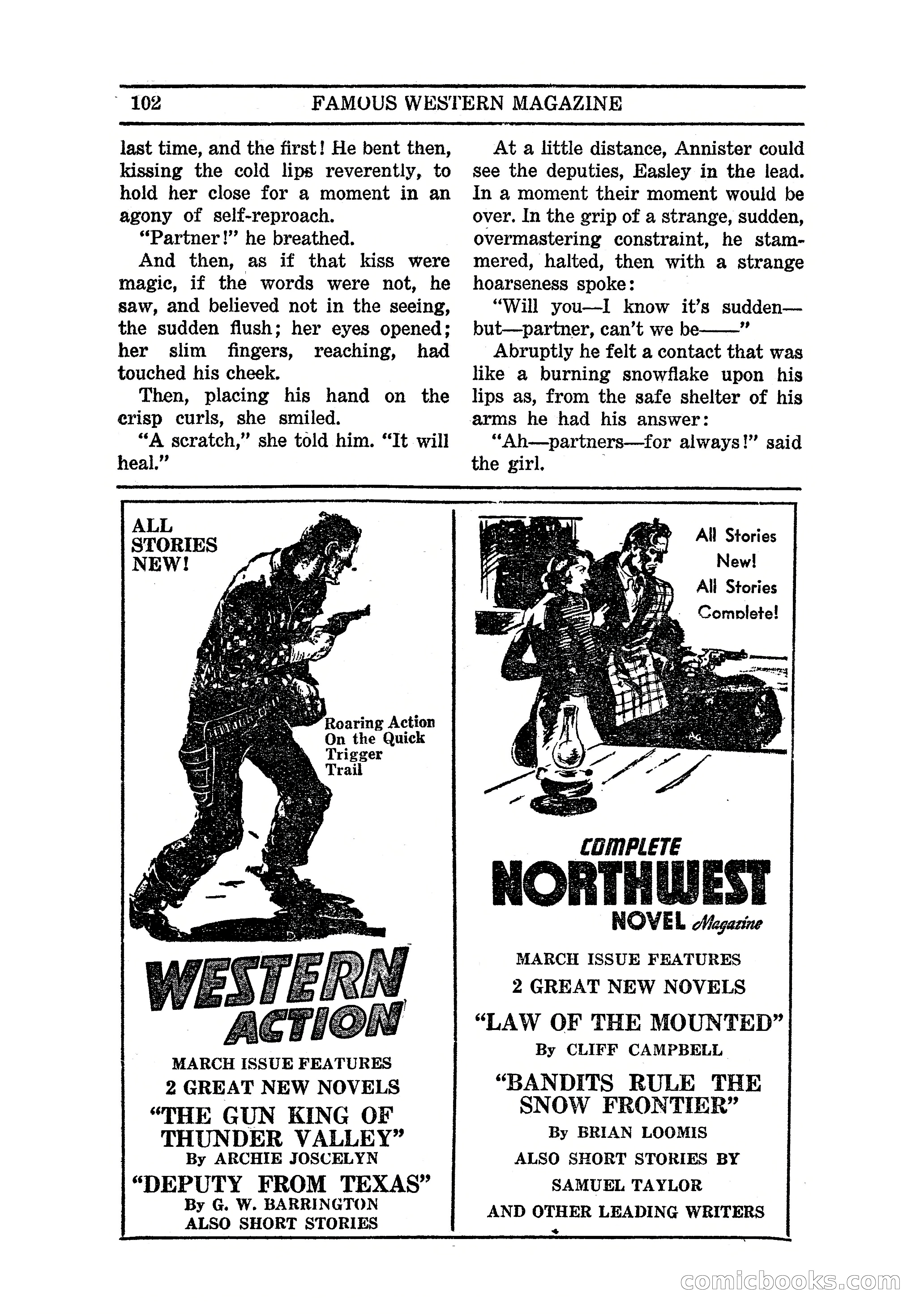 Famous Western, March 1938 — page 104 of 116
