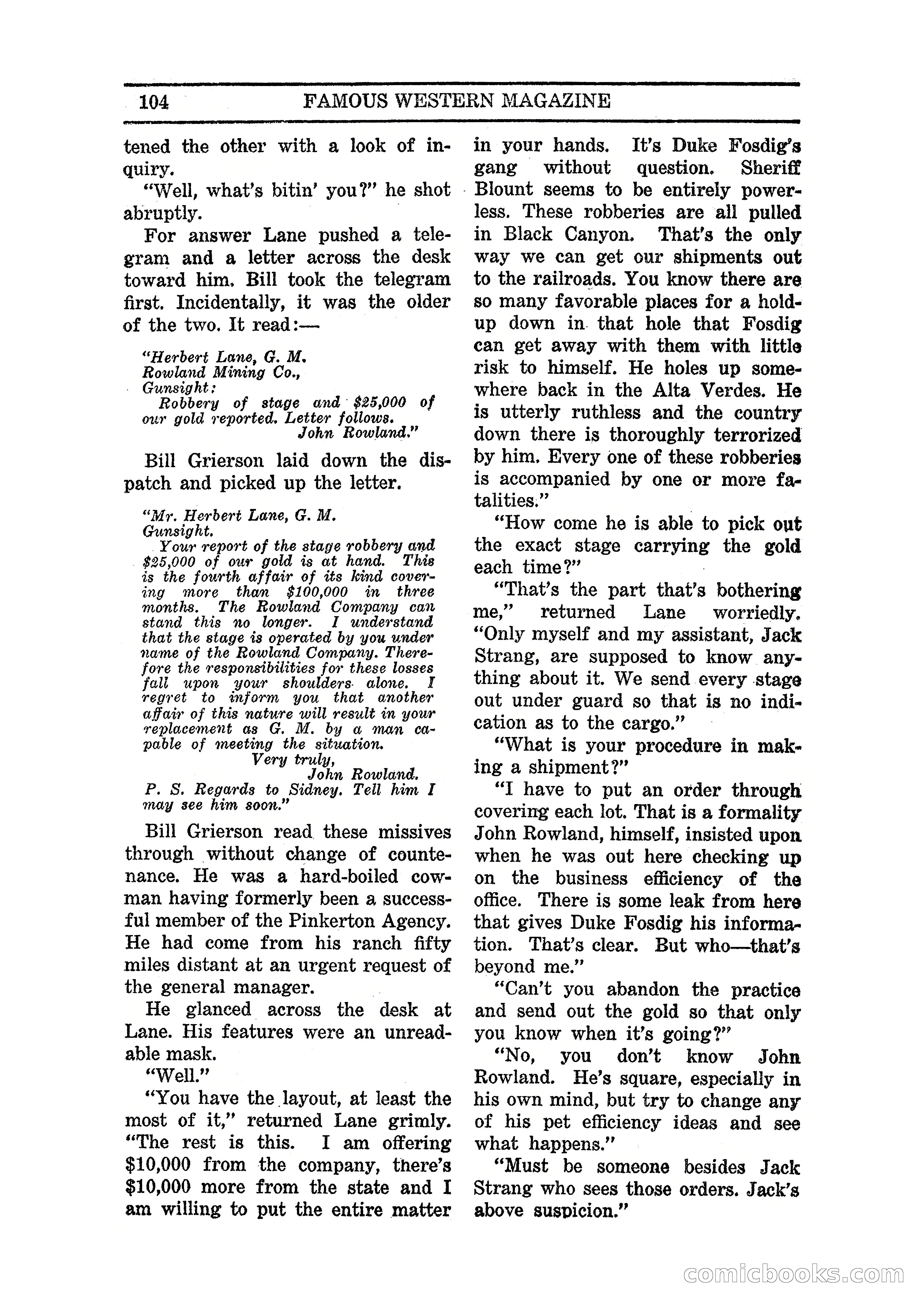 Famous Western, March 1938 — page 106 of 116