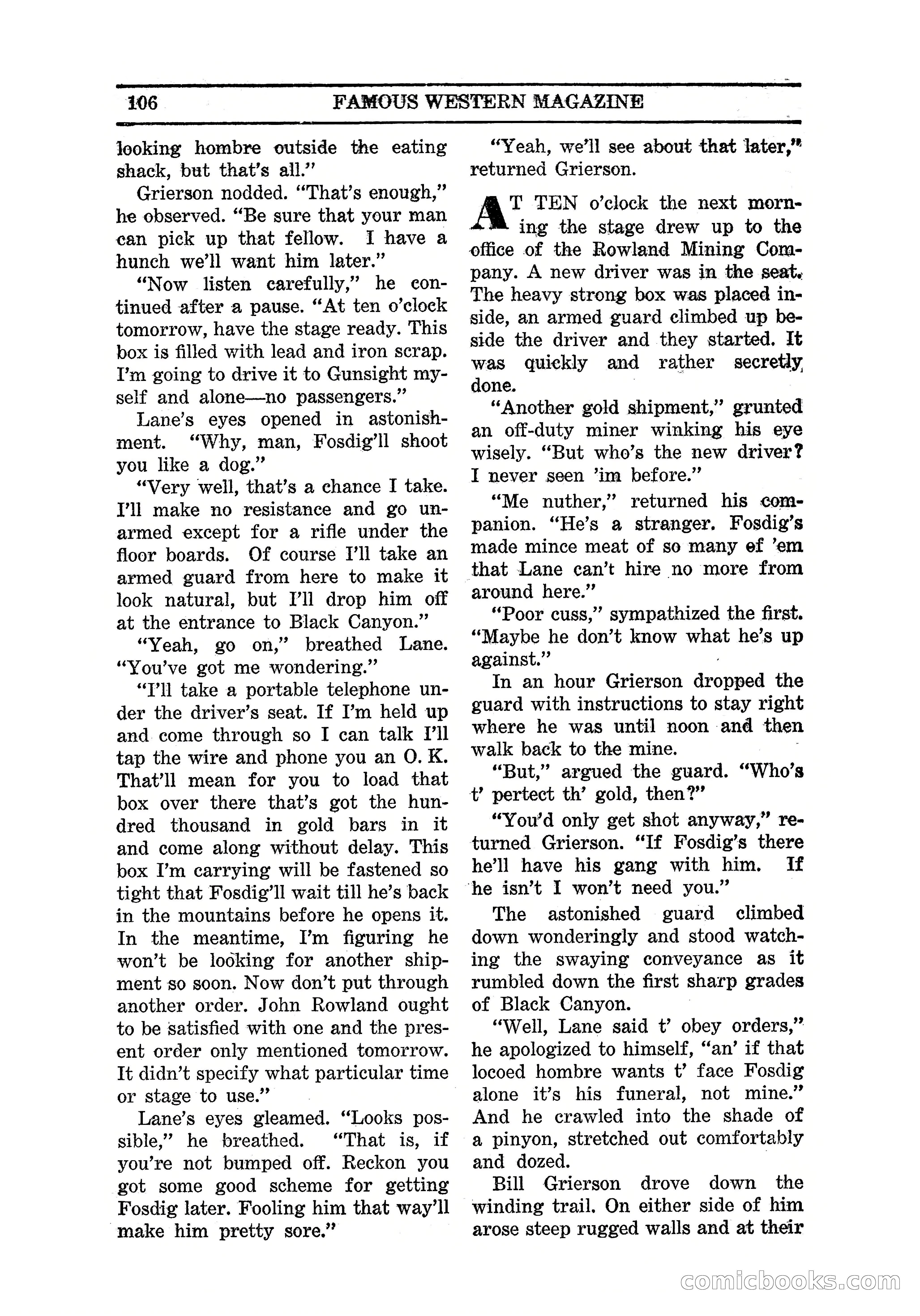 Famous Western, March 1938 — page 108 of 116