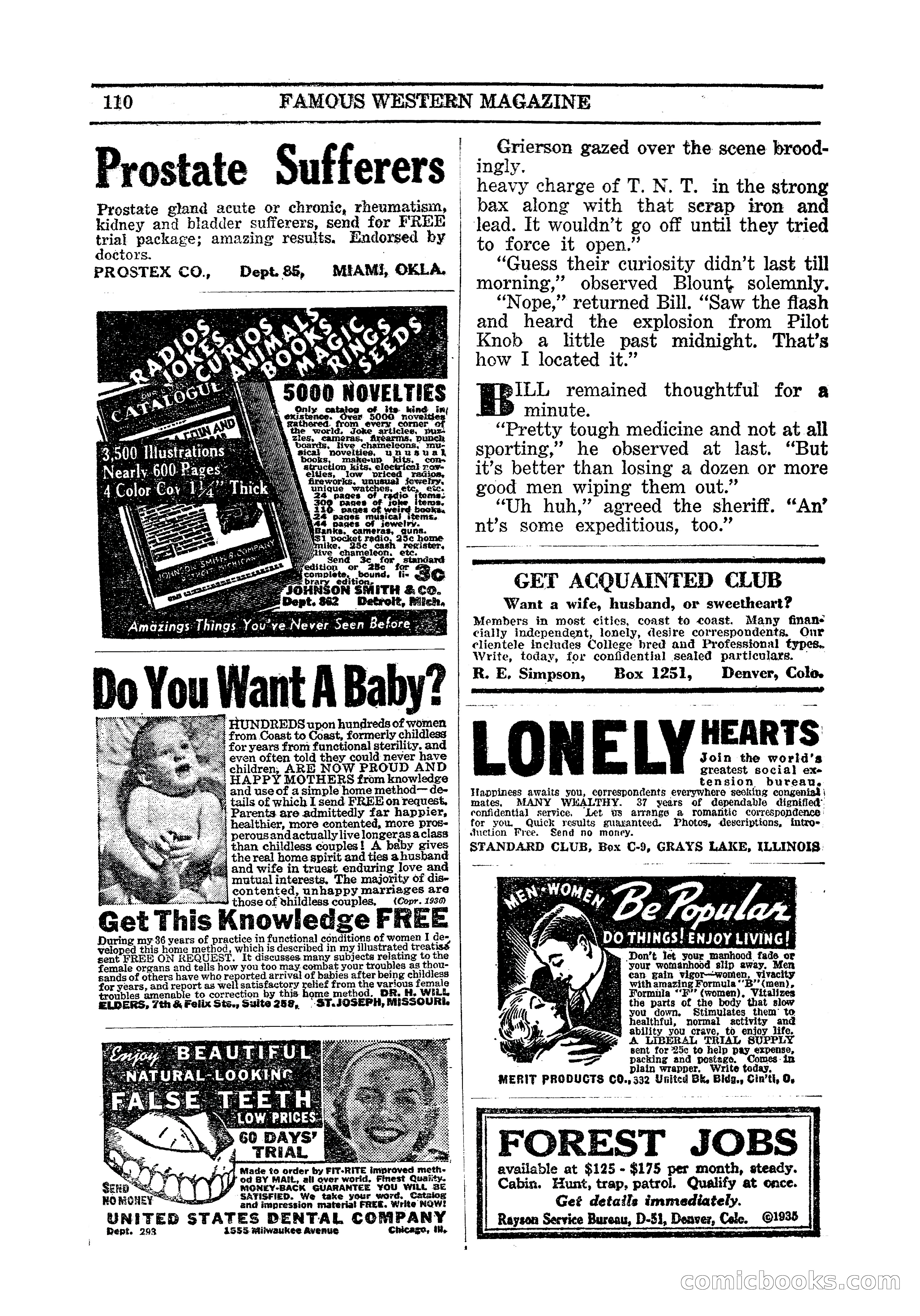 Famous Western, March 1938 — page 112 of 116