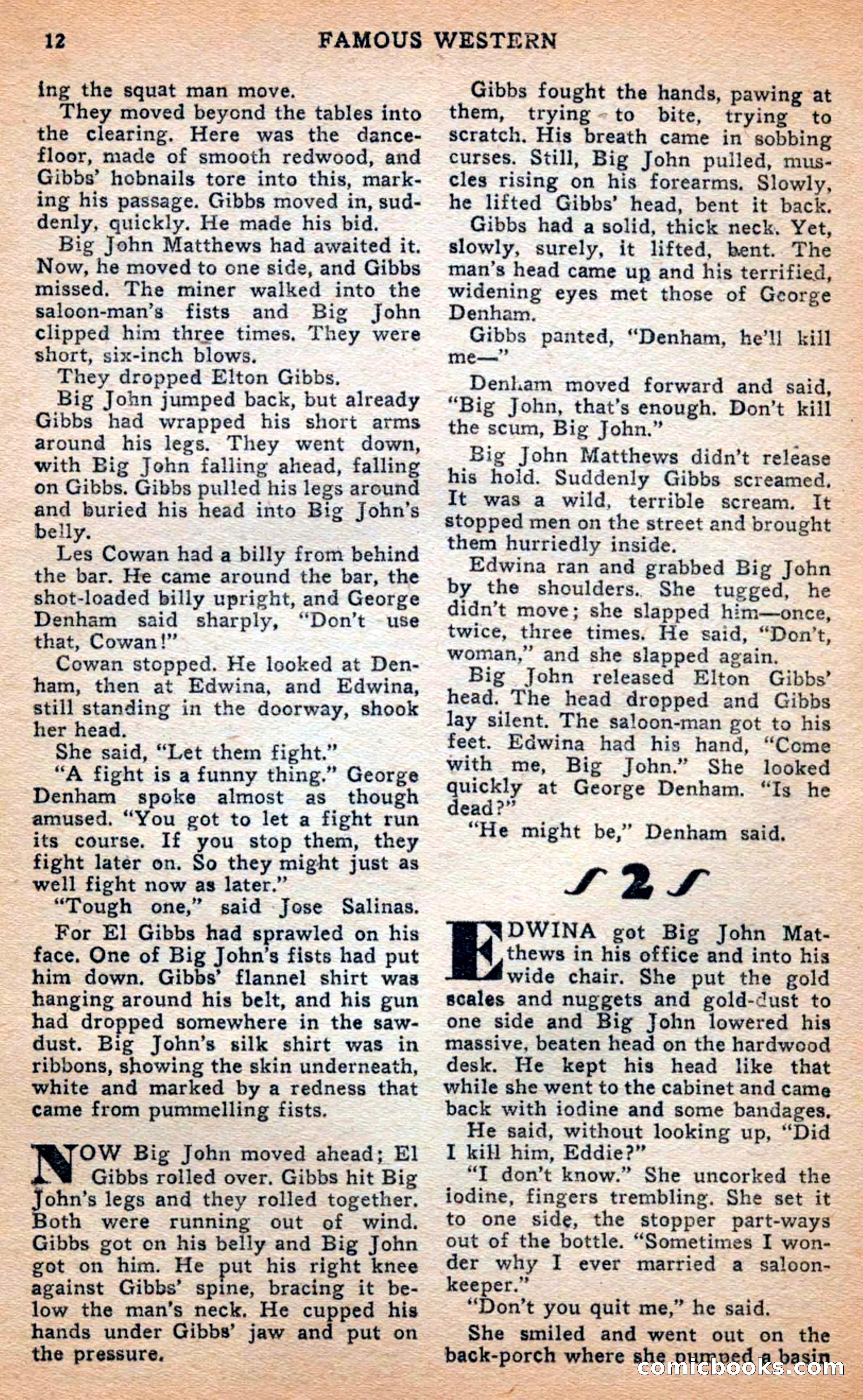Famous Western, April 1948 — page 12 of 101