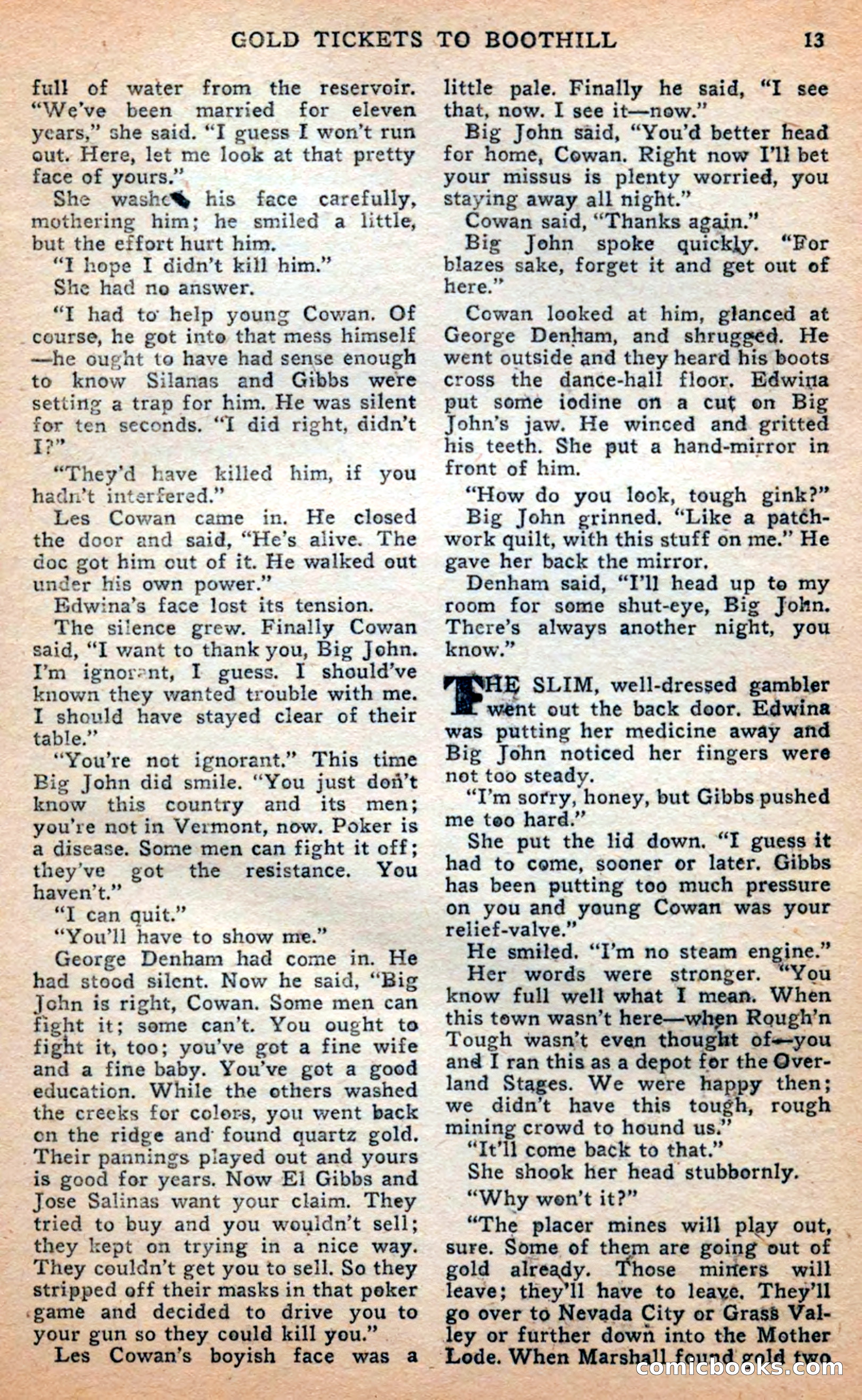 Famous Western, April 1948 — page 13 of 101