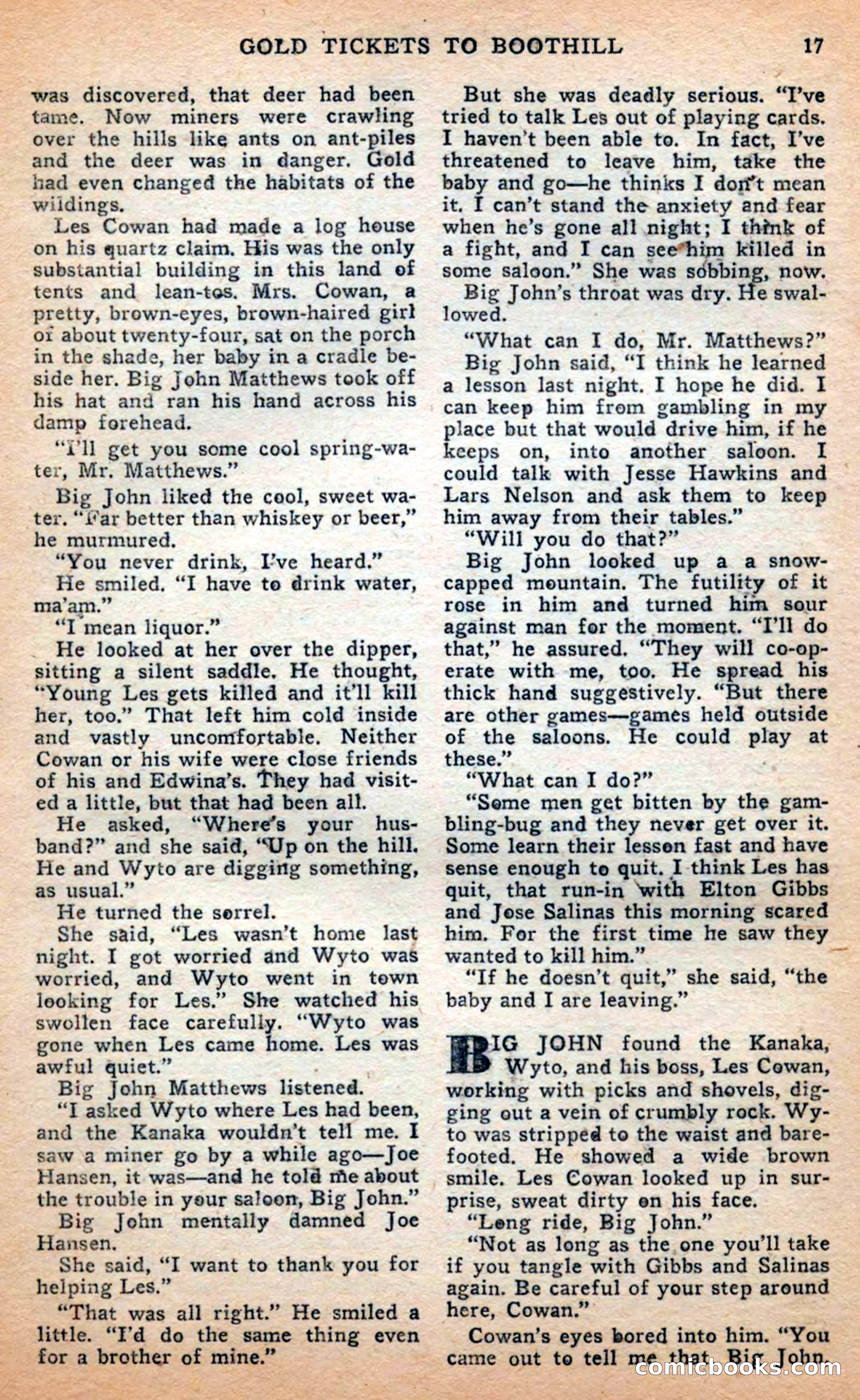 Famous Western, April 1948 — page 17 of 101