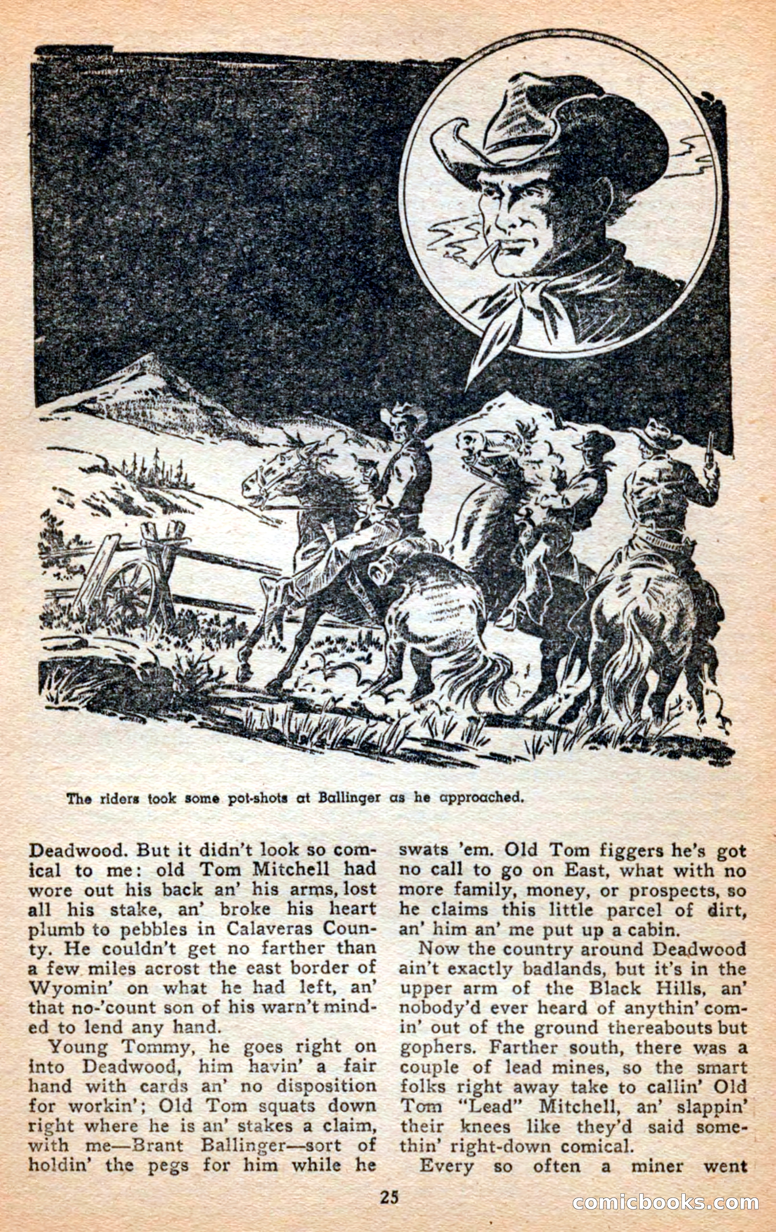 Famous Western, April 1948 — page 25 of 101