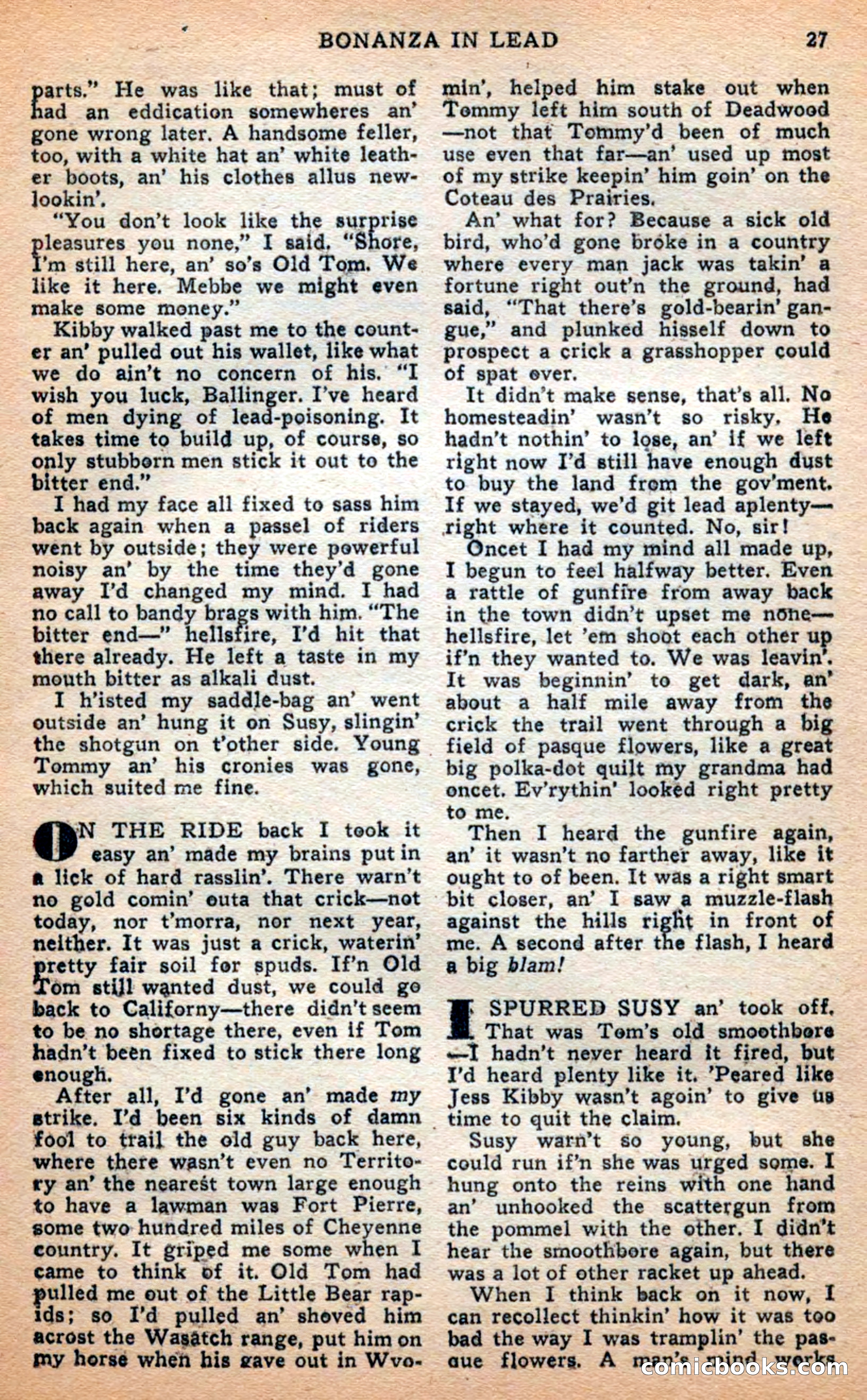 Famous Western, April 1948 — page 27 of 101