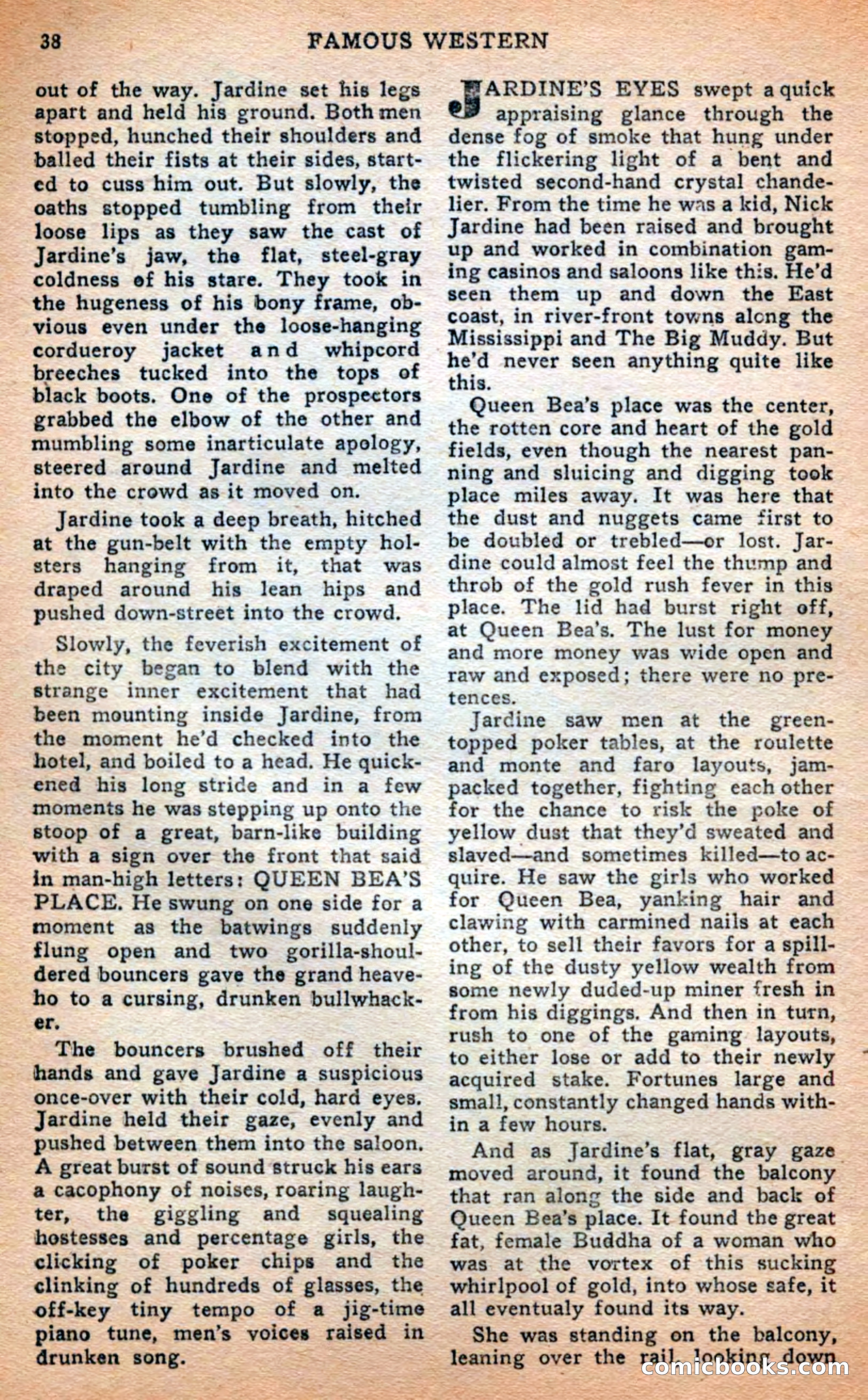 Famous Western, April 1948 — page 38 of 101