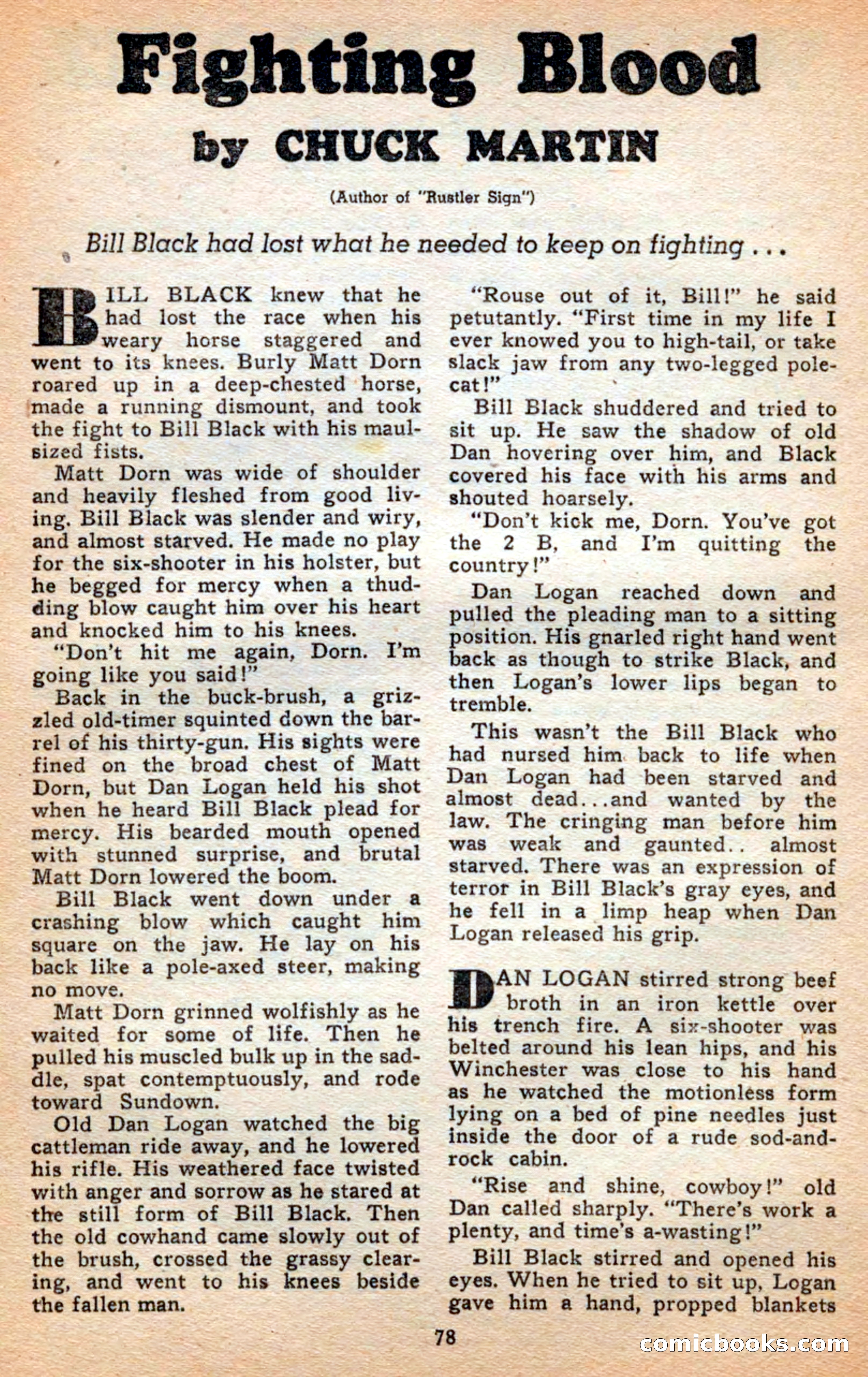 Famous Western, April 1948 — page 78 of 101