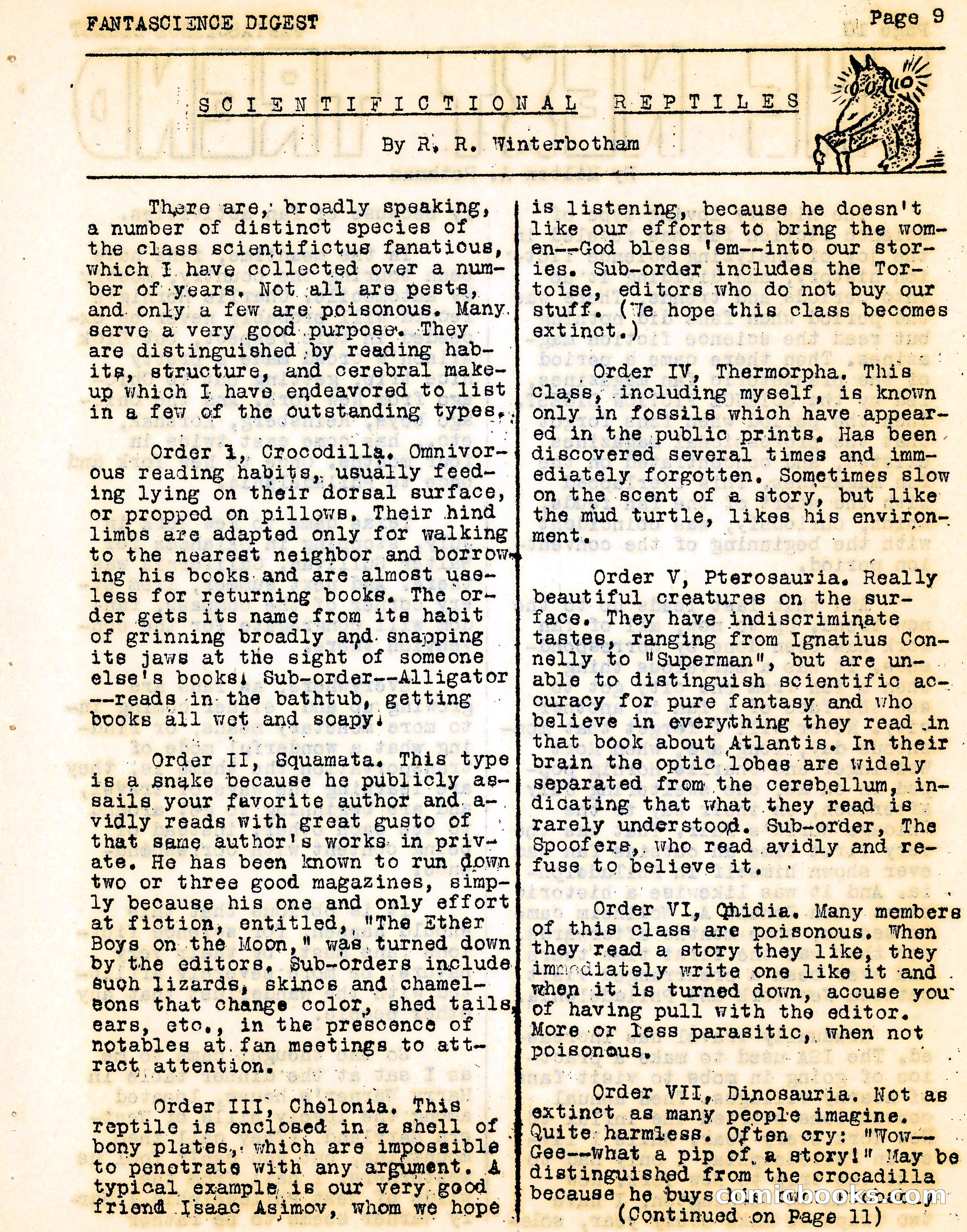 Fantascience Digest, Vol. 3, No. 1 — page 9 of 44