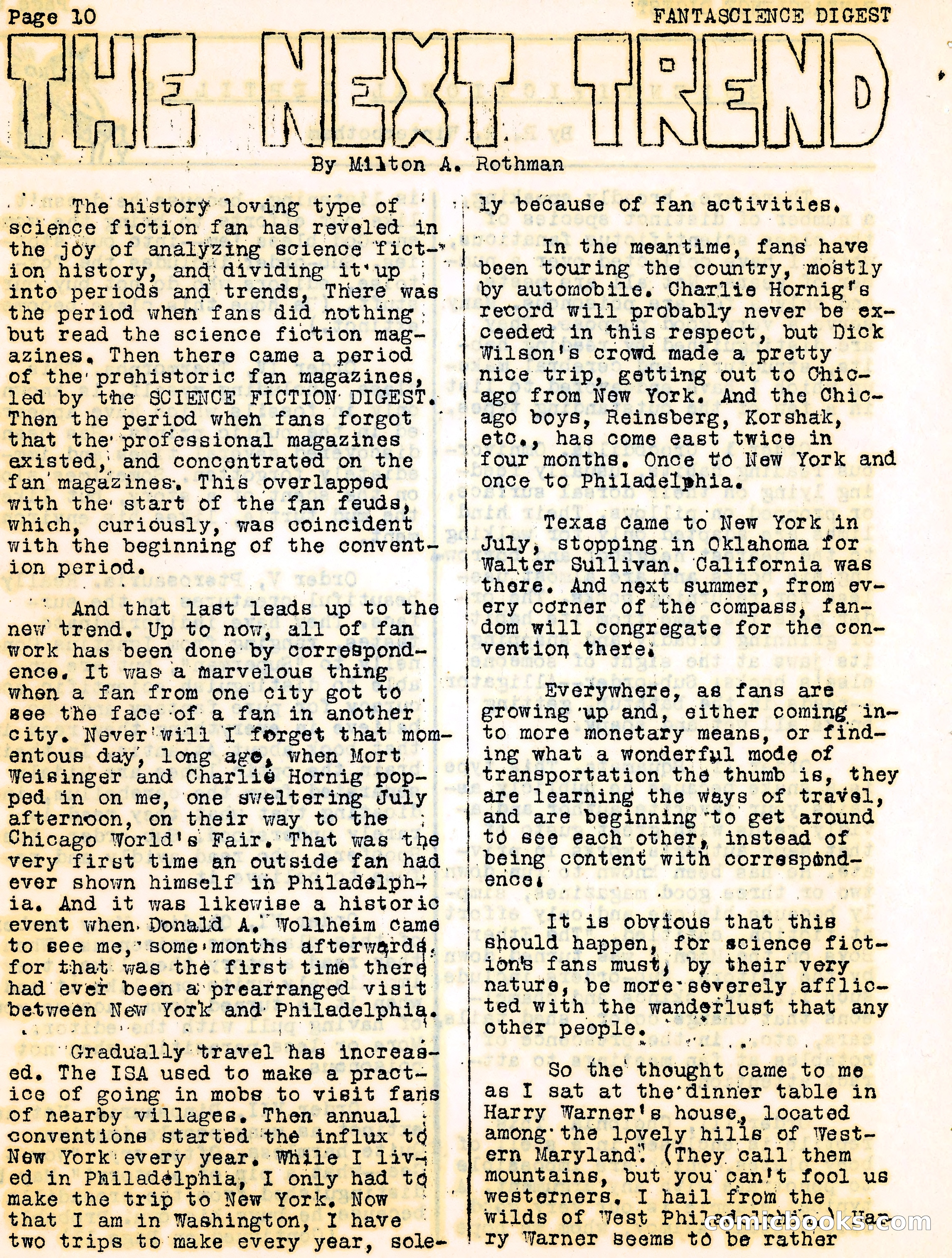 Fantascience Digest, Vol. 3, No. 1 — page 10 of 44