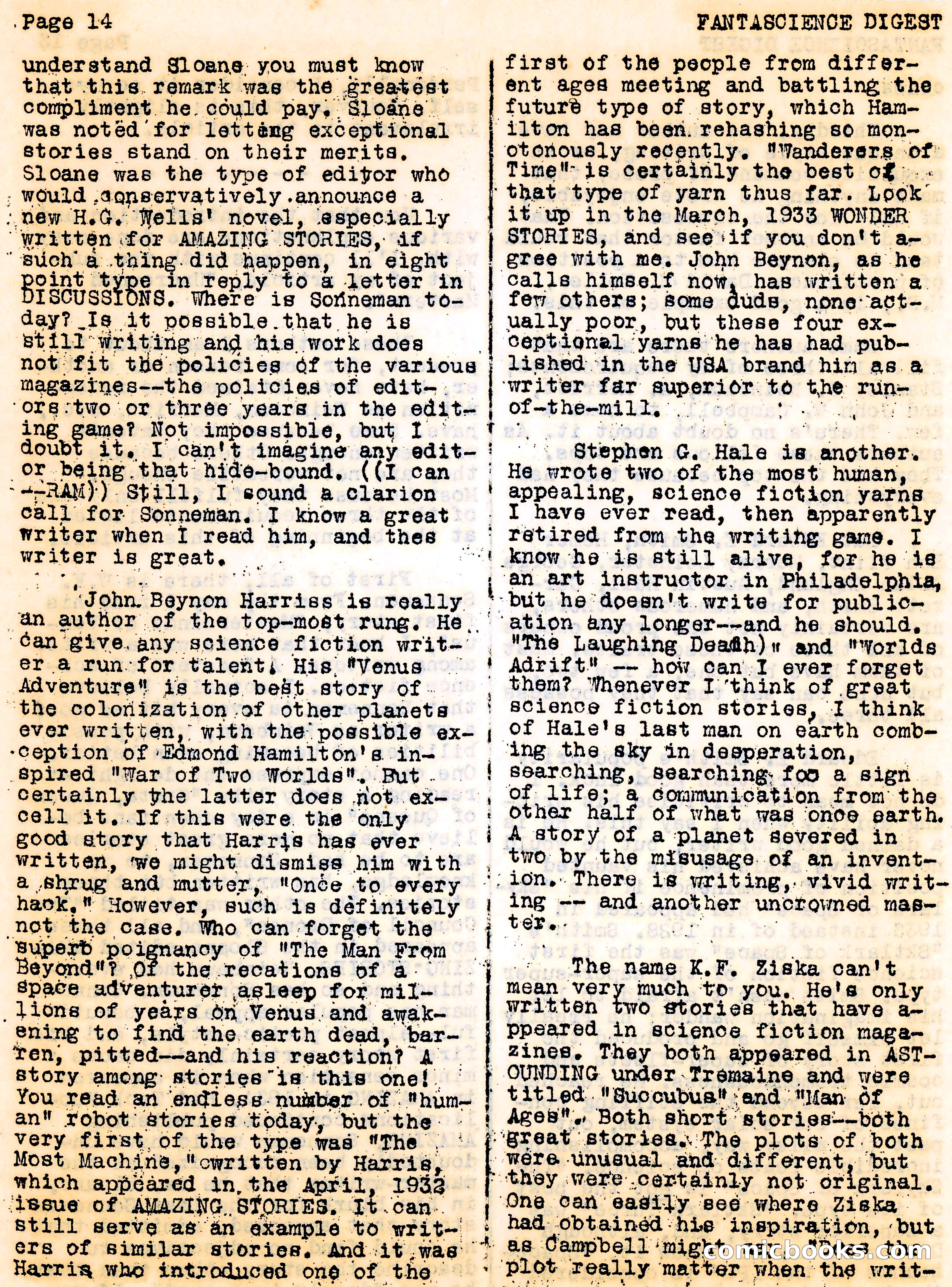 Fantascience Digest, Vol. 3, No. 1 — page 14 of 44