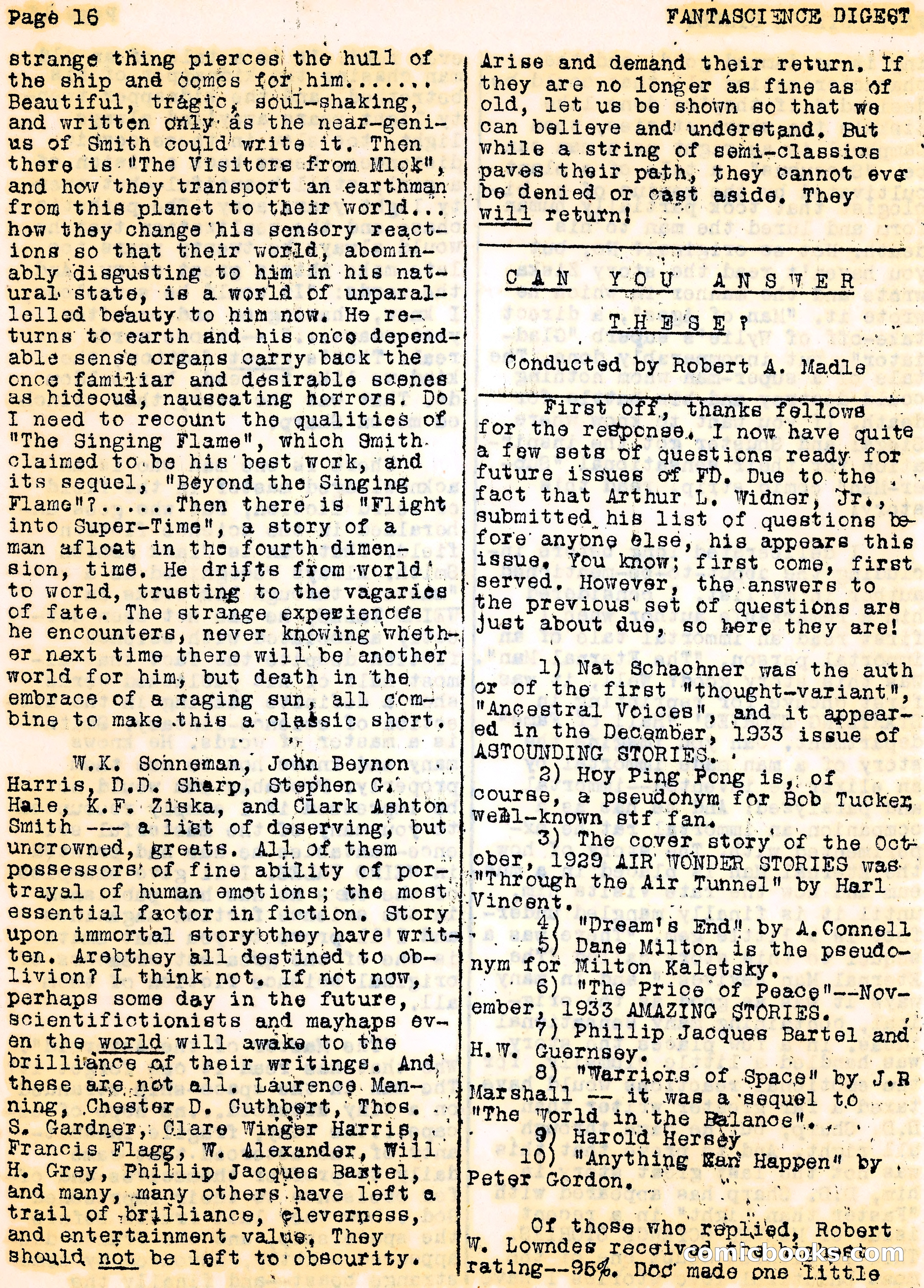 Fantascience Digest, Vol. 3, No. 1 — page 16 of 44