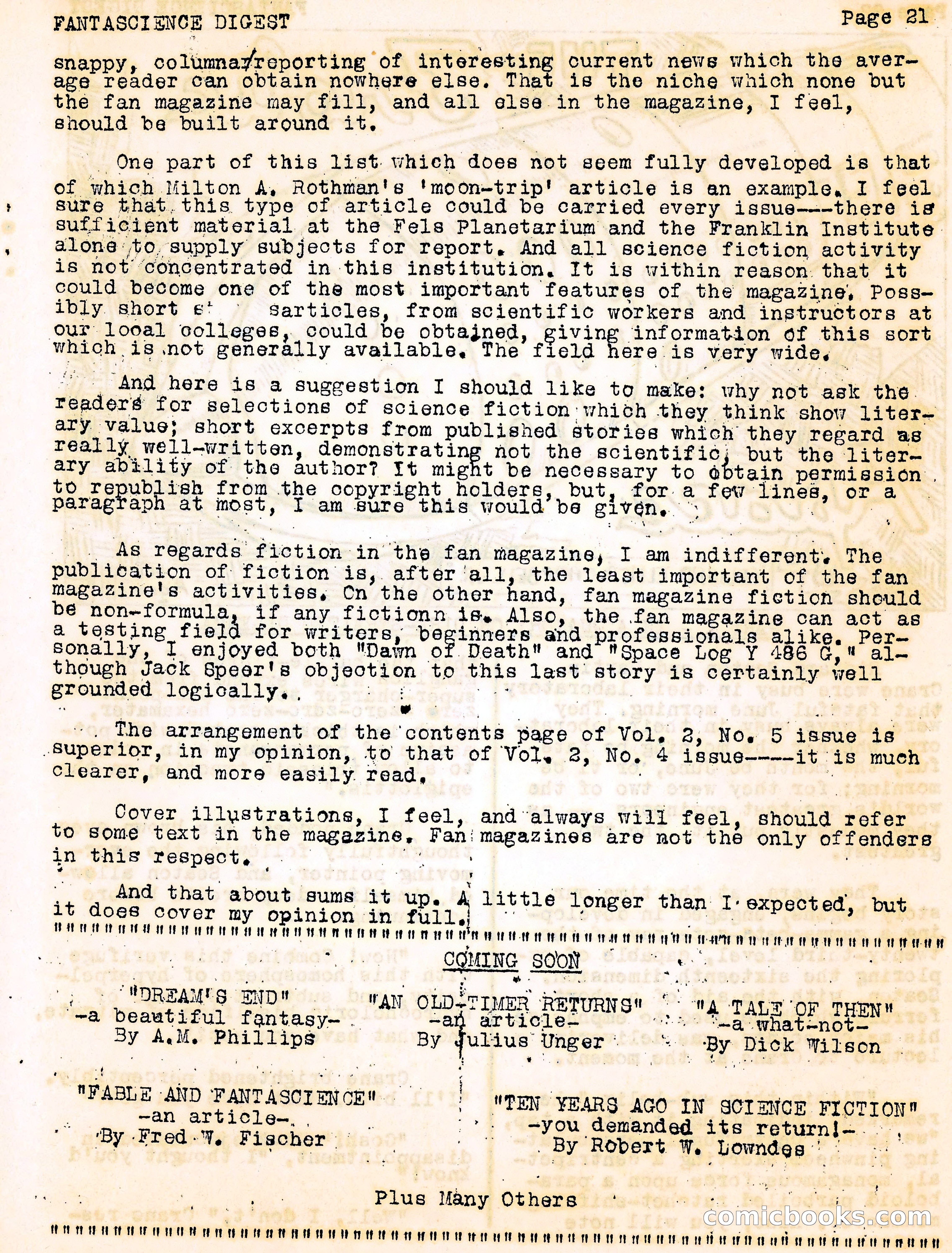 Fantascience Digest, Vol. 3, No. 1 — page 21 of 44