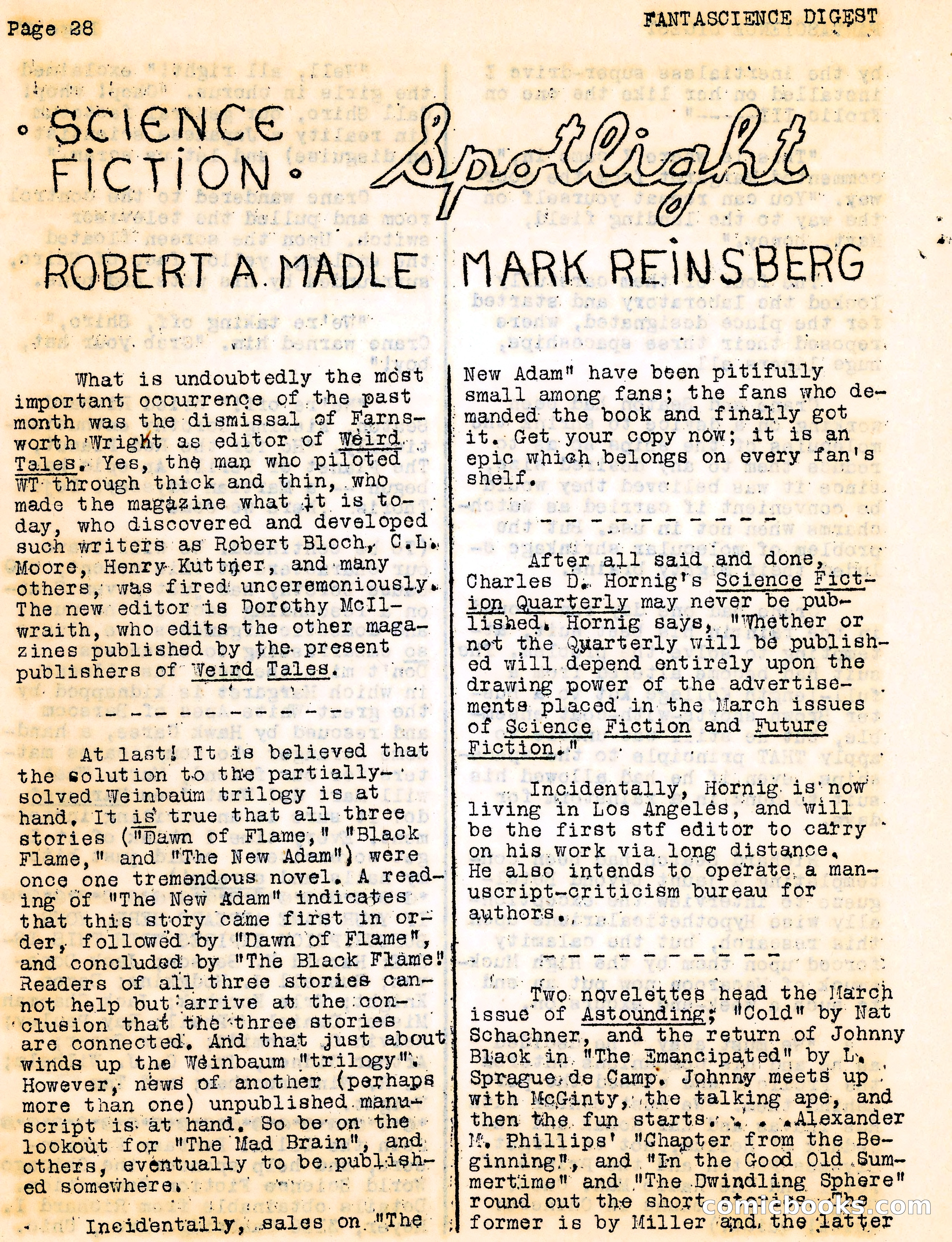 Fantascience Digest, Vol. 3, No. 1 — page 28 of 44