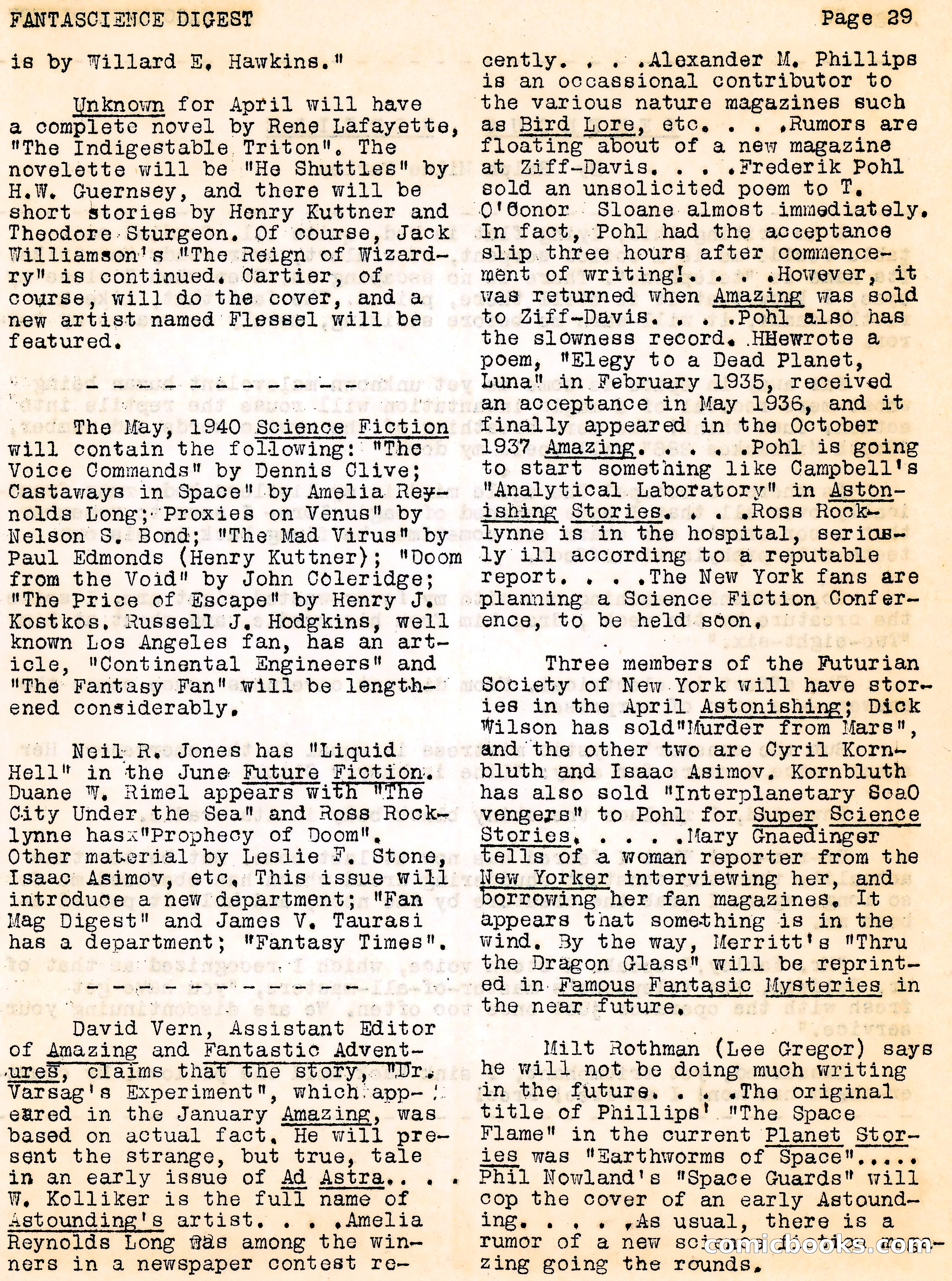 Fantascience Digest, Vol. 3, No. 1 — page 29 of 44