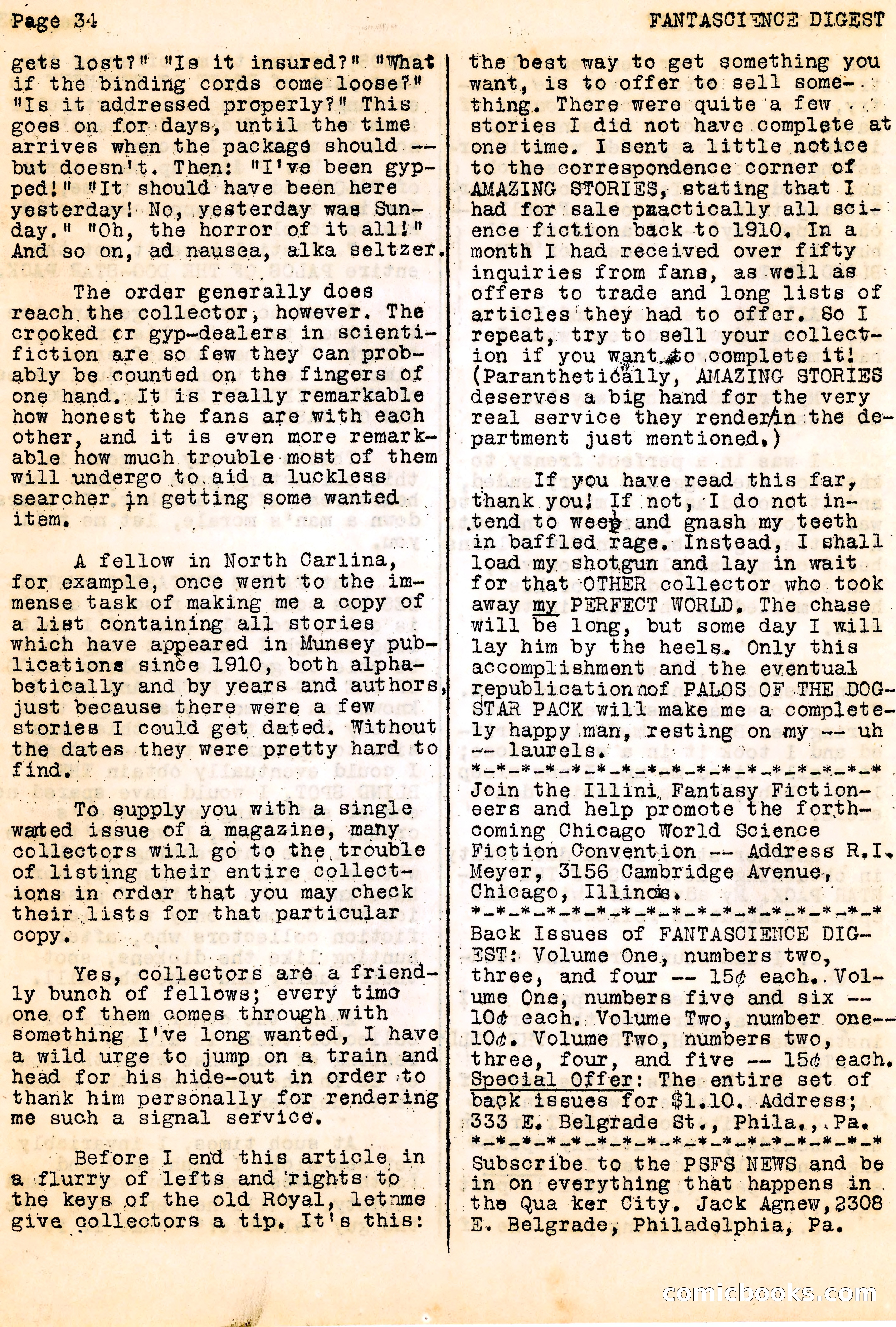 Fantascience Digest, Vol. 3, No. 1 — page 34 of 44