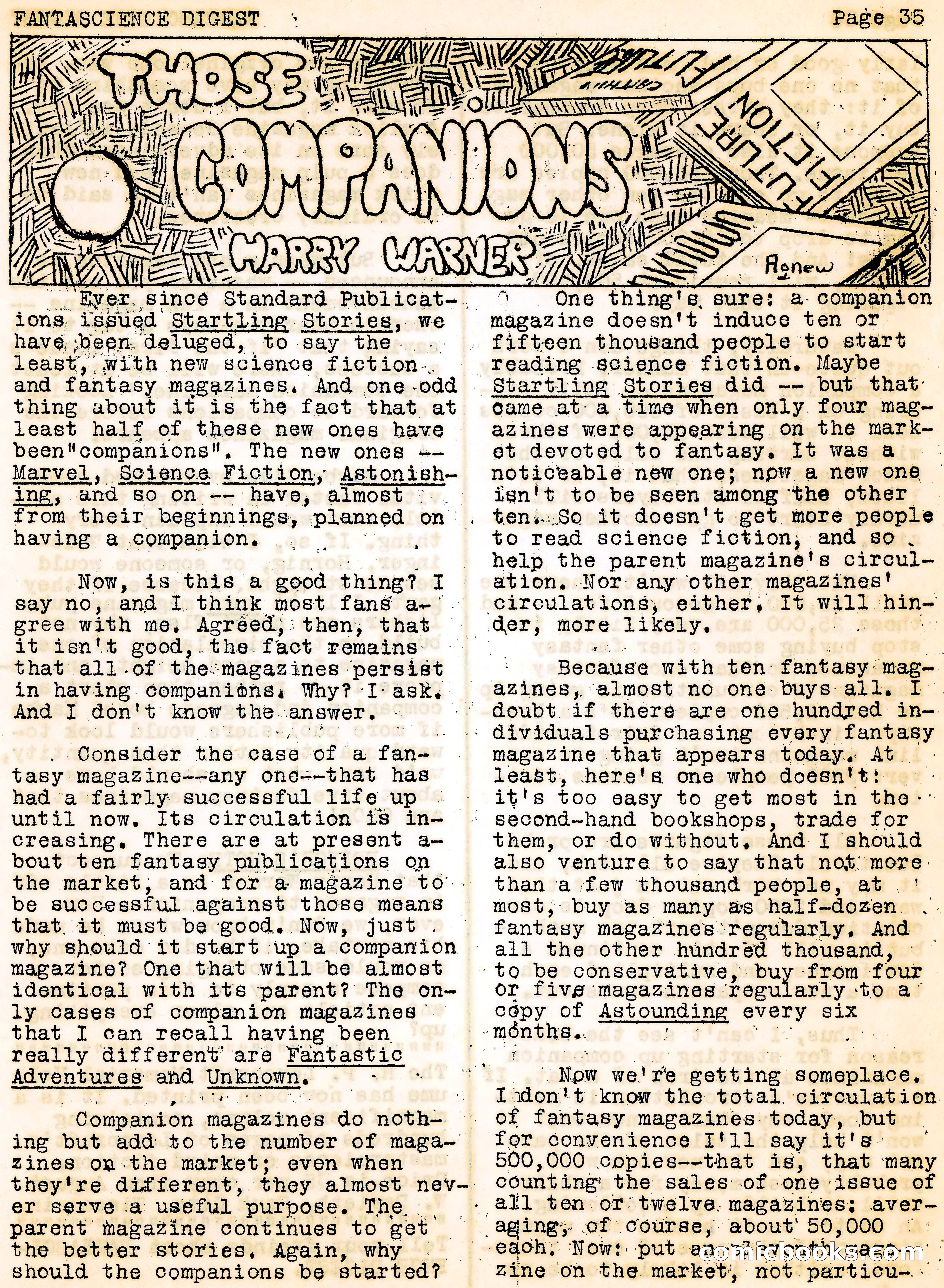 Fantascience Digest, Vol. 3, No. 1 — page 35 of 44