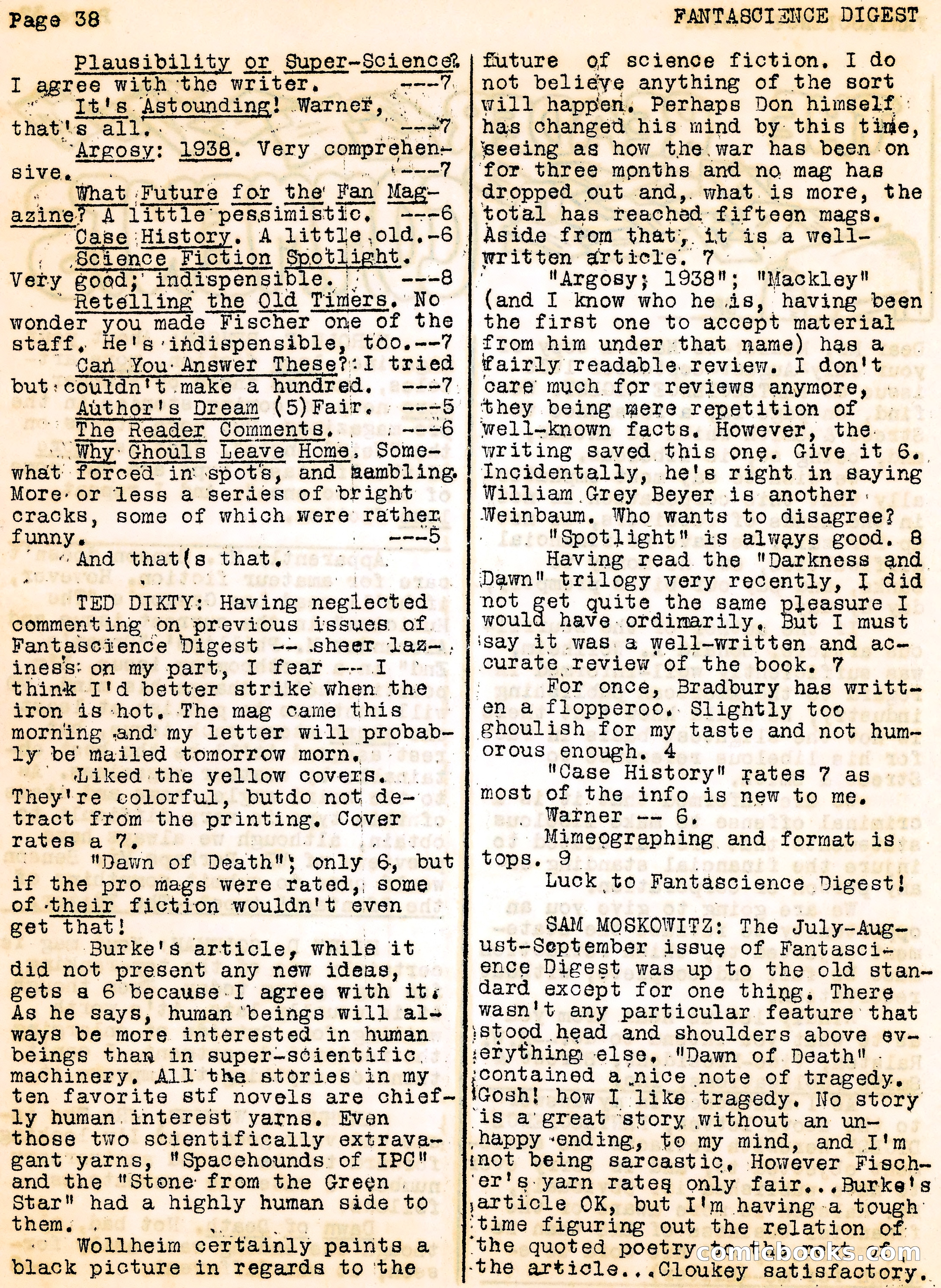 Fantascience Digest, Vol. 3, No. 1 — page 38 of 44