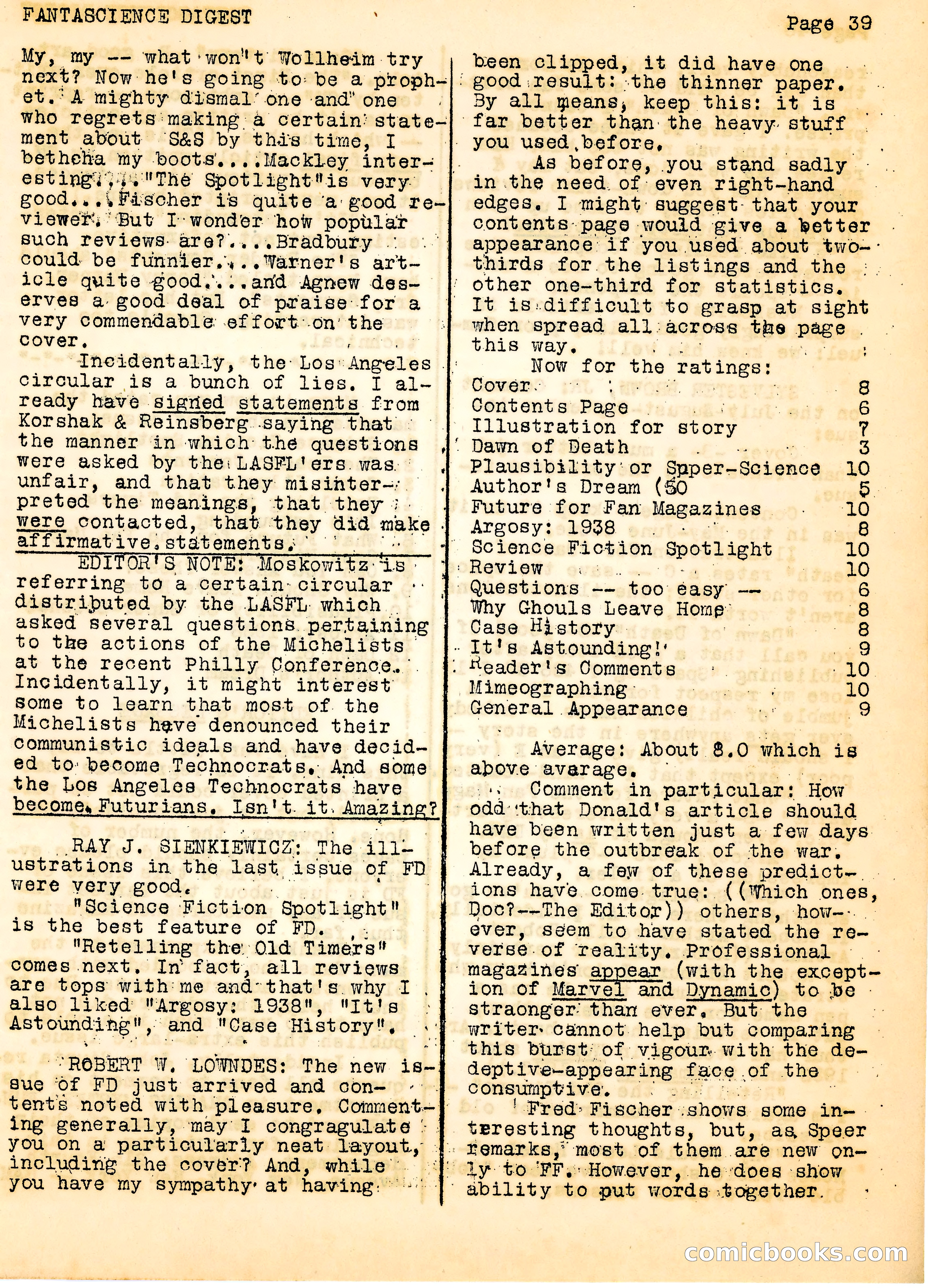 Fantascience Digest, Vol. 3, No. 1 — page 39 of 44